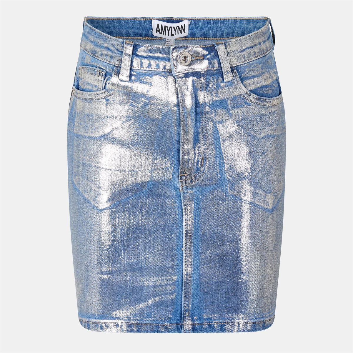 AmyLynn Metallic Mini 5 Pocket Skirt