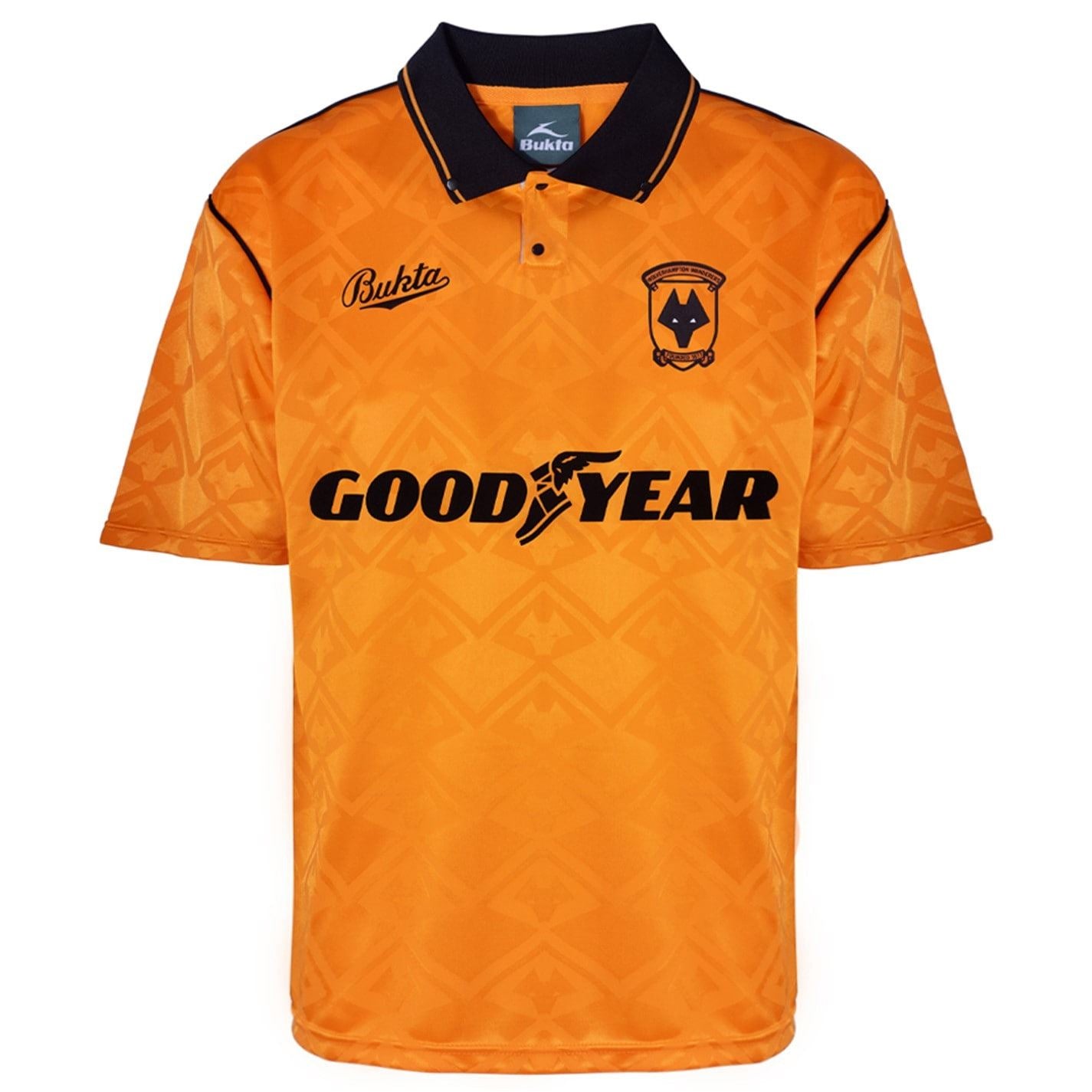 Score Draw Wolverhampton Wanderers 1993 Retro Home Shirt Adults