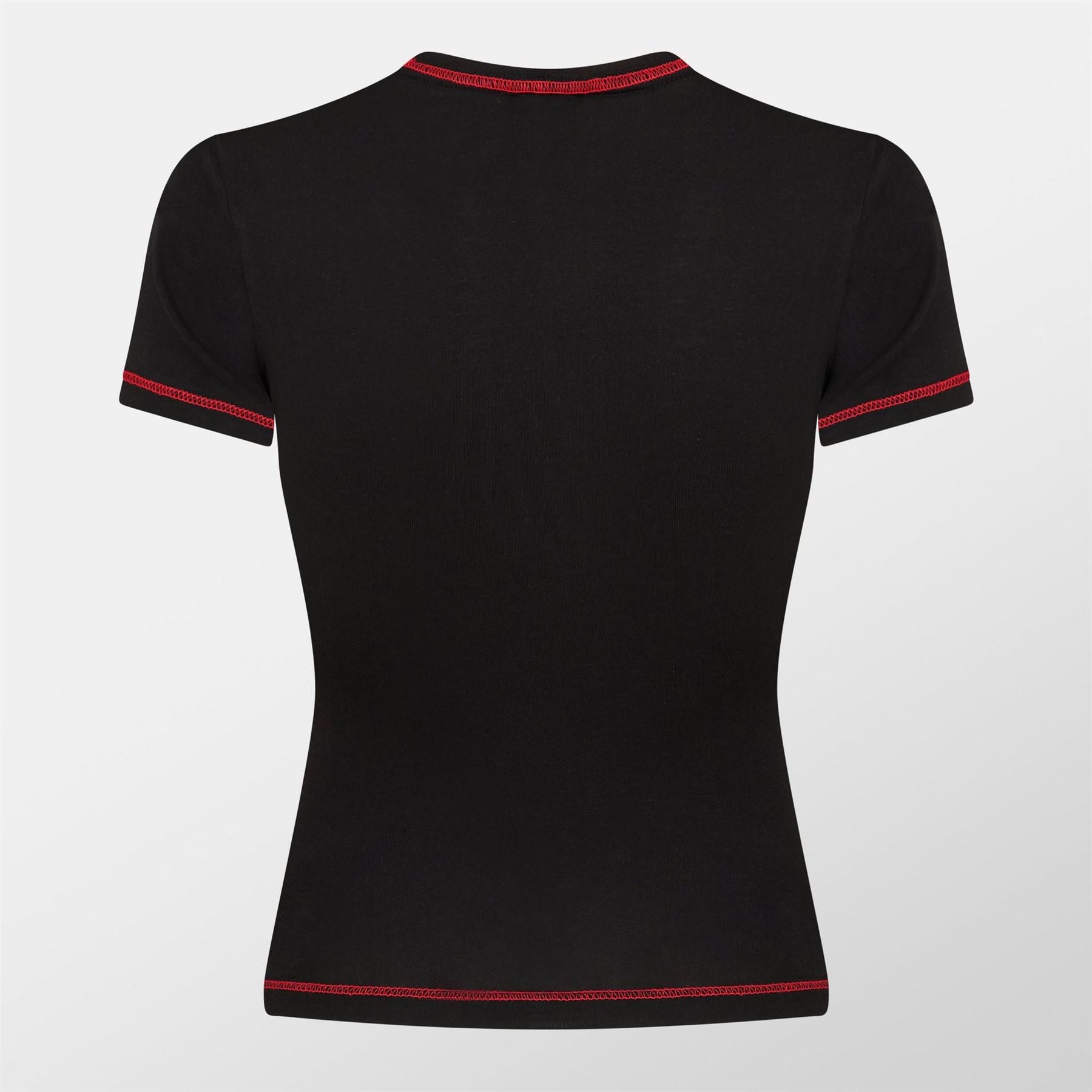 Diesel Maddie Cropped Lettering Slim Fit T-Shirt
