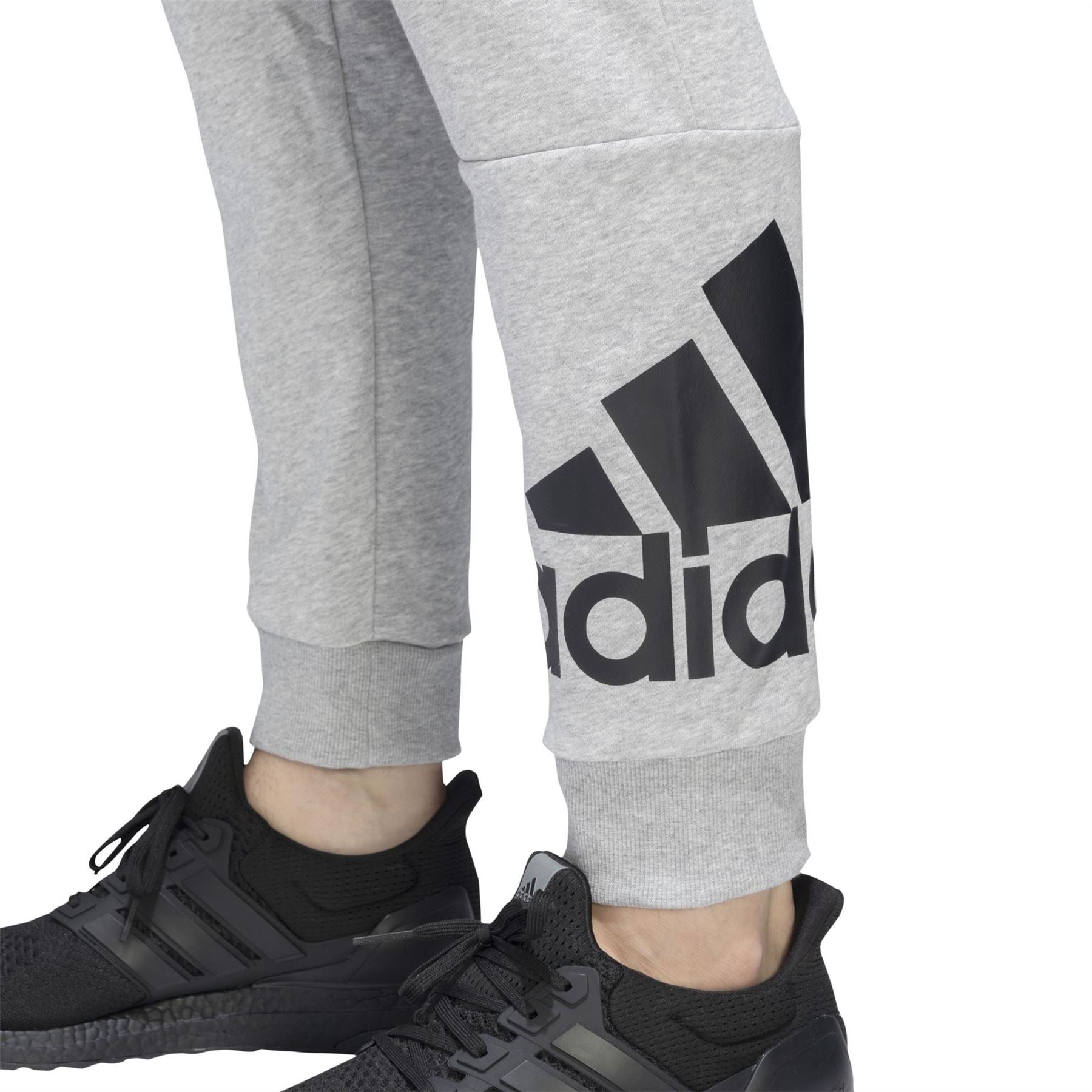 adidas Solid Patterned Slim Joggers
