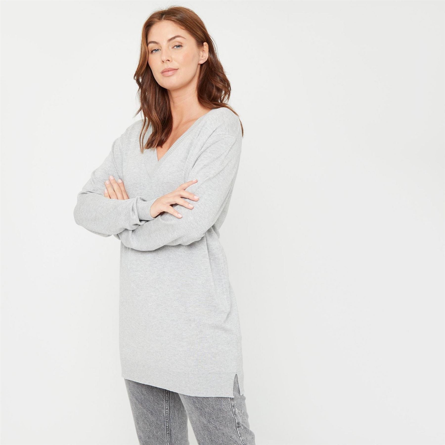 Be You Regular Fit V-Neck Long Sleeve Sweater