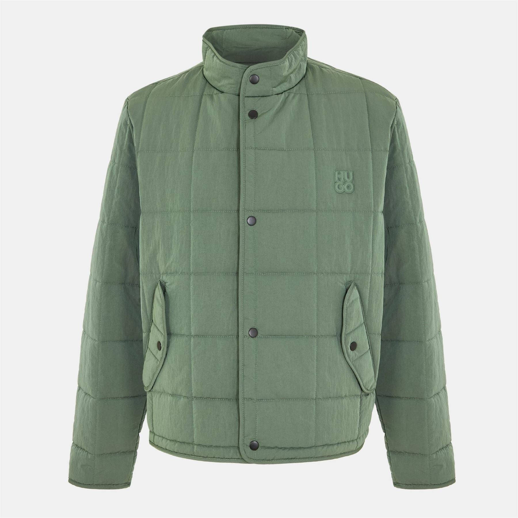 Hugo Birol Quilted Dwr Long Sleeve Harrington Jacket
