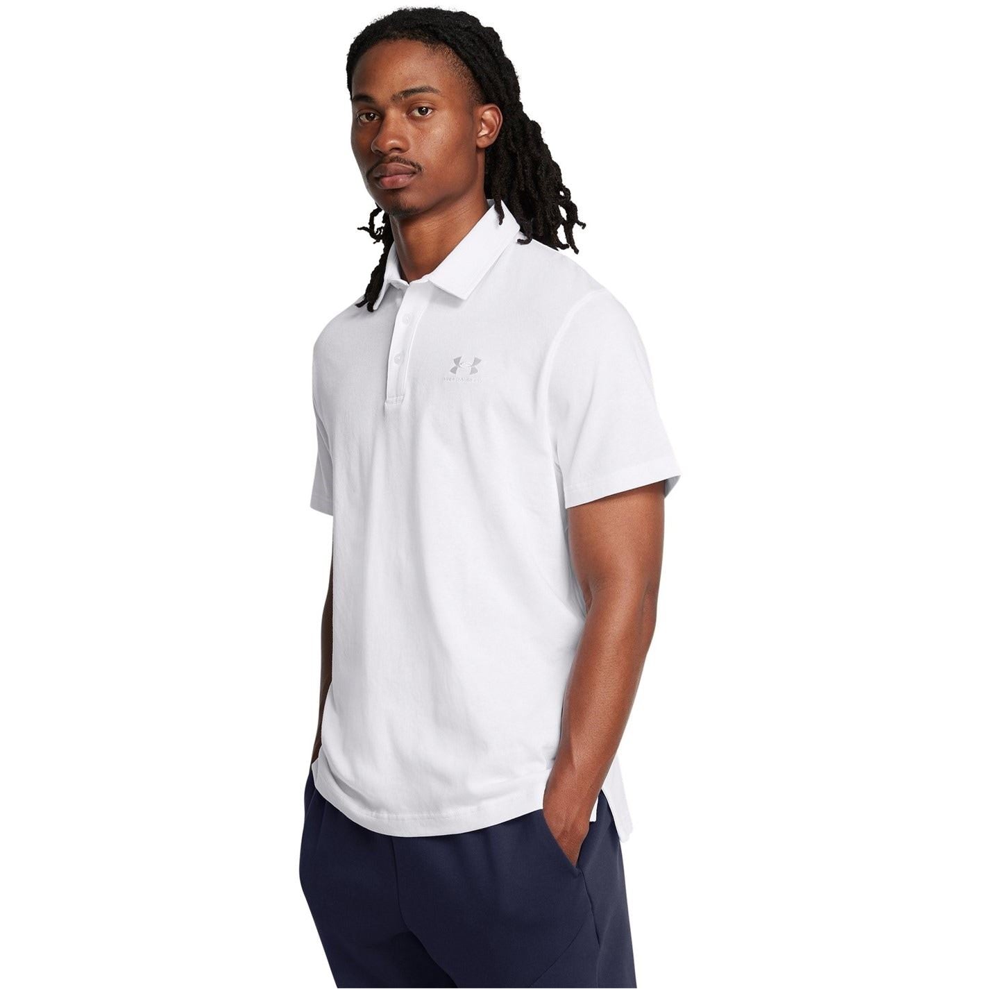 Under Armour Logo Print Short Sleeve Polo Collared Shirt