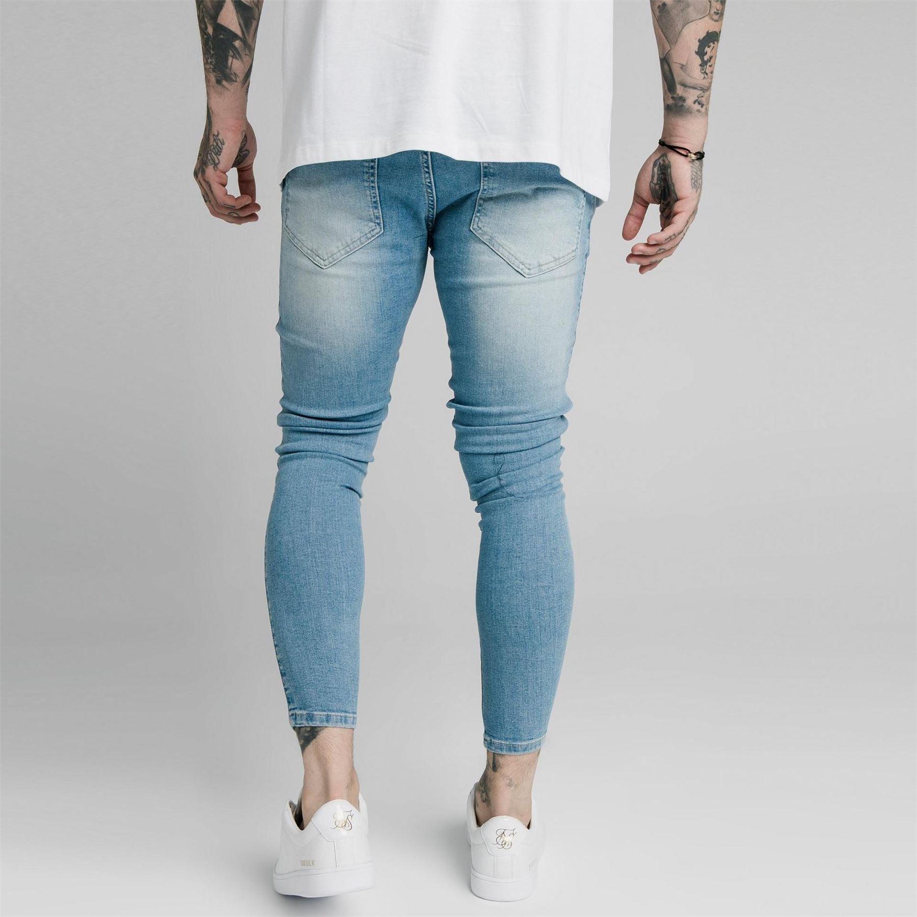 SikSilk Low Rise Ripped Skinny Jeans