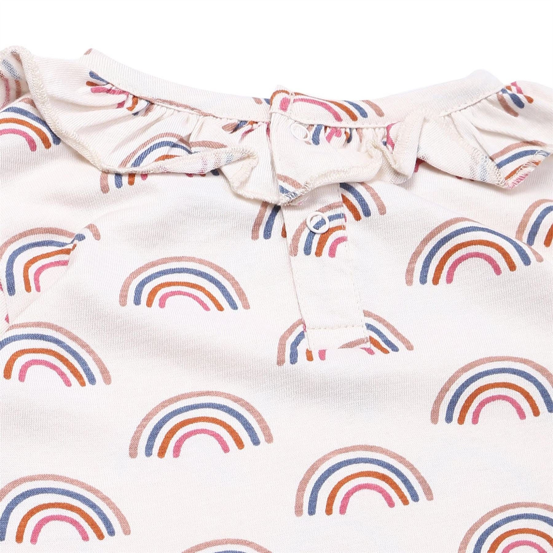 Lilly and Sid Regular Fit Rainbow Stripe T-Shirt