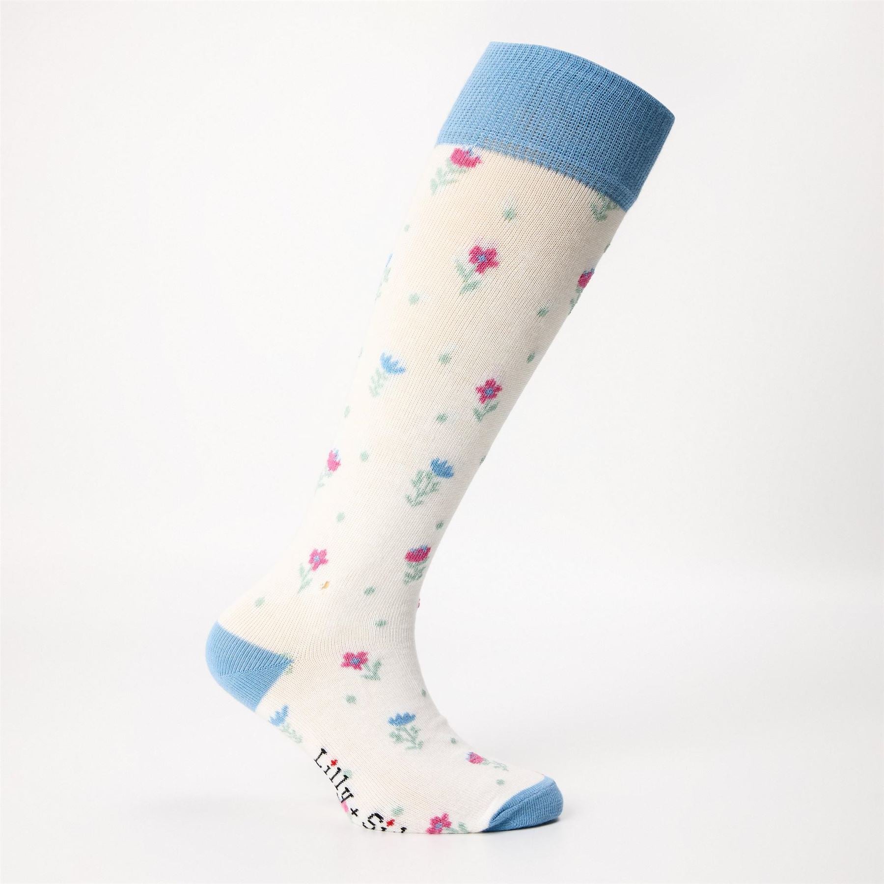 Lilly and Sid Floral Knee High Socks
