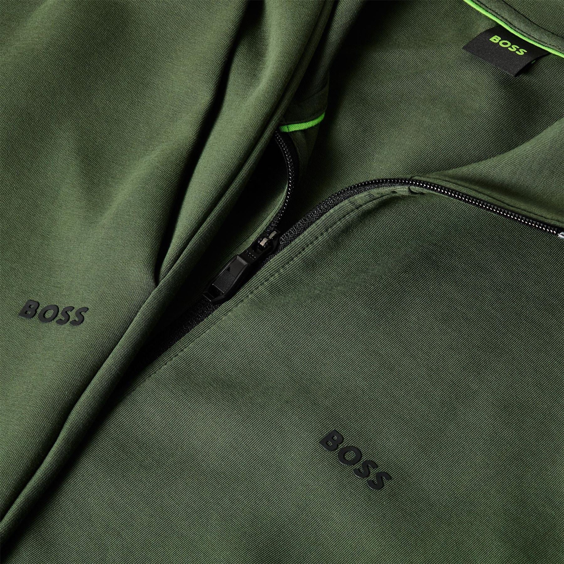 Boss Zip Neck Long Sleeve Sweatshirt Jogger Full Tracksuit