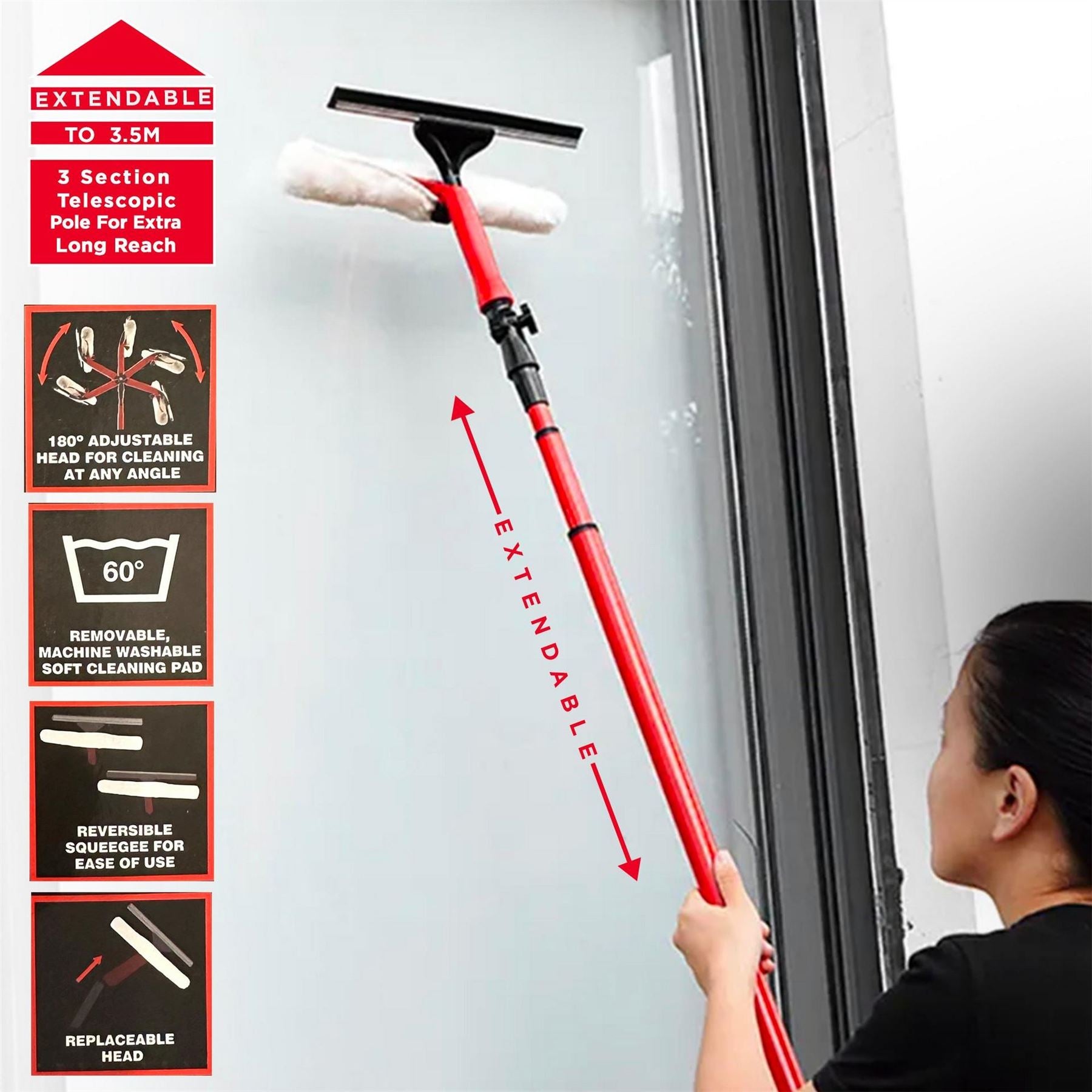 Dekton Telescopic Wind Cleaning Kit