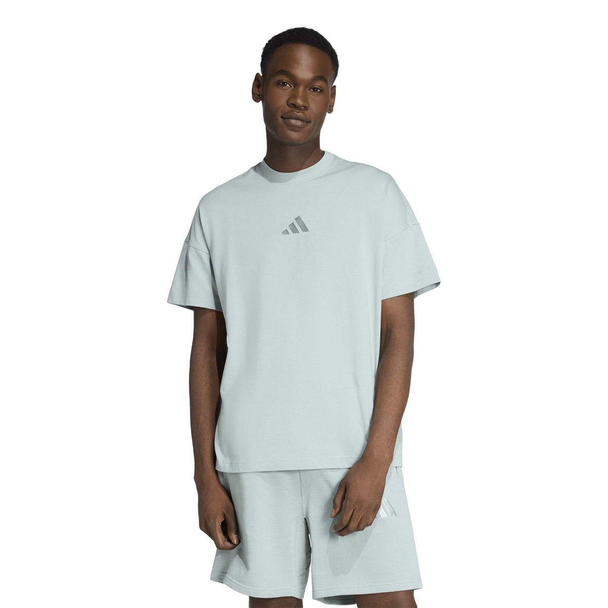adidas Bold Logo Crew Neck Drop Shoulder T-Shirt