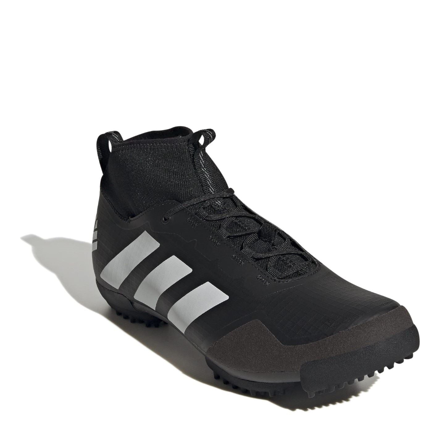 adidas Mid Top Lace Up Sneakers with Three Stripes