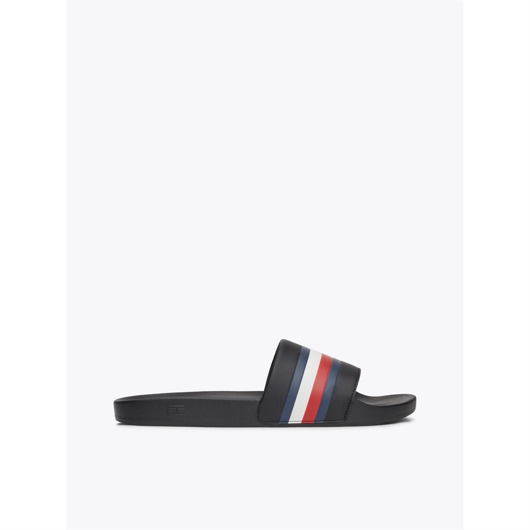 Tommy Hilfiger Stripe Patterned Open Toe Slide Sandals