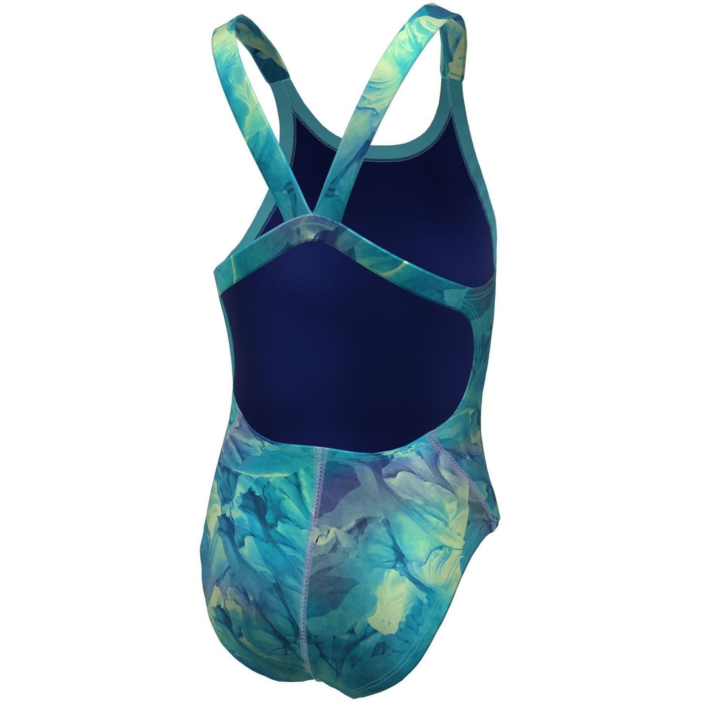 Nike Hydra Strong Fastback Abstract Patterned One-Piece Swimsuit