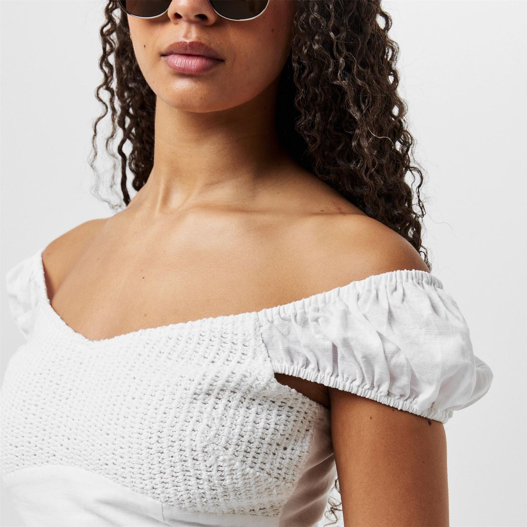 Jack Wills Crochet Mix Top