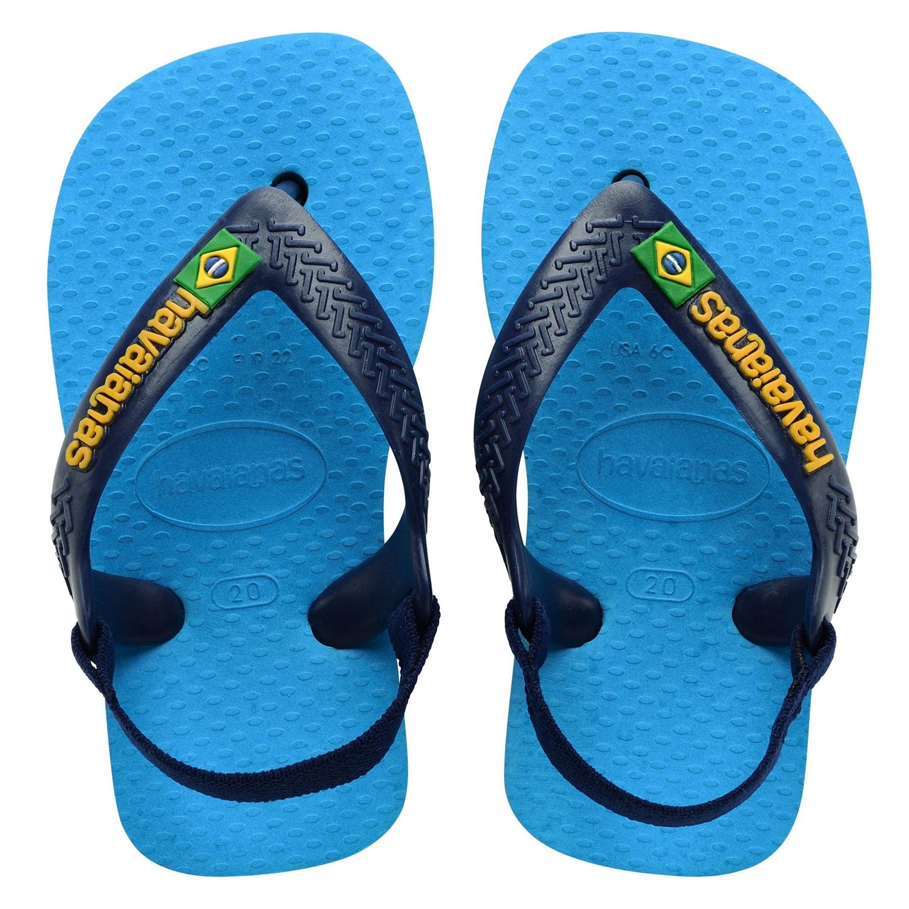 Havaianas Hav. Baby Brasil Logo Ii Turquoise  Flip Flops Unisex Kids