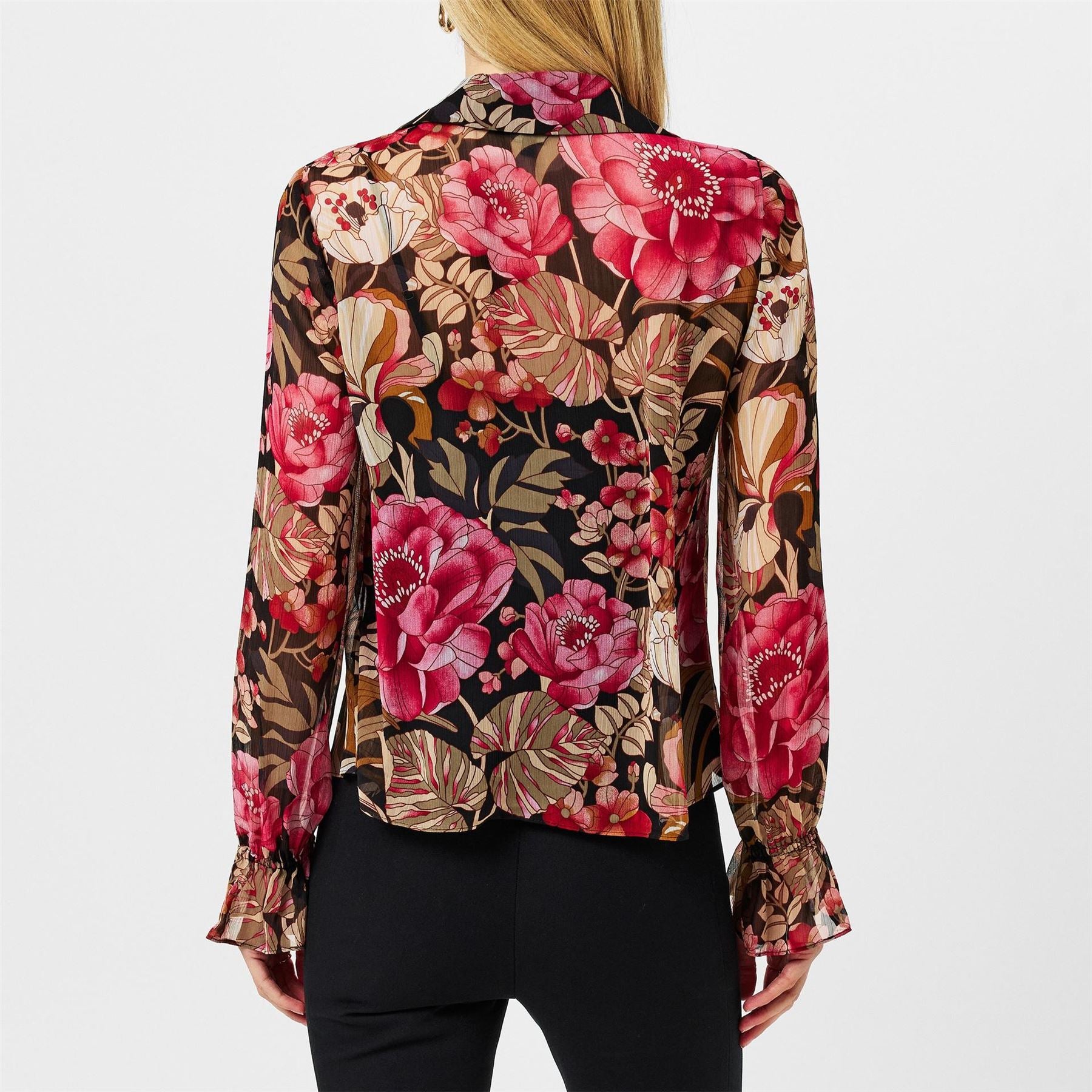 Ted Baker Cristii Long Sleeve Collared Neck Blouse