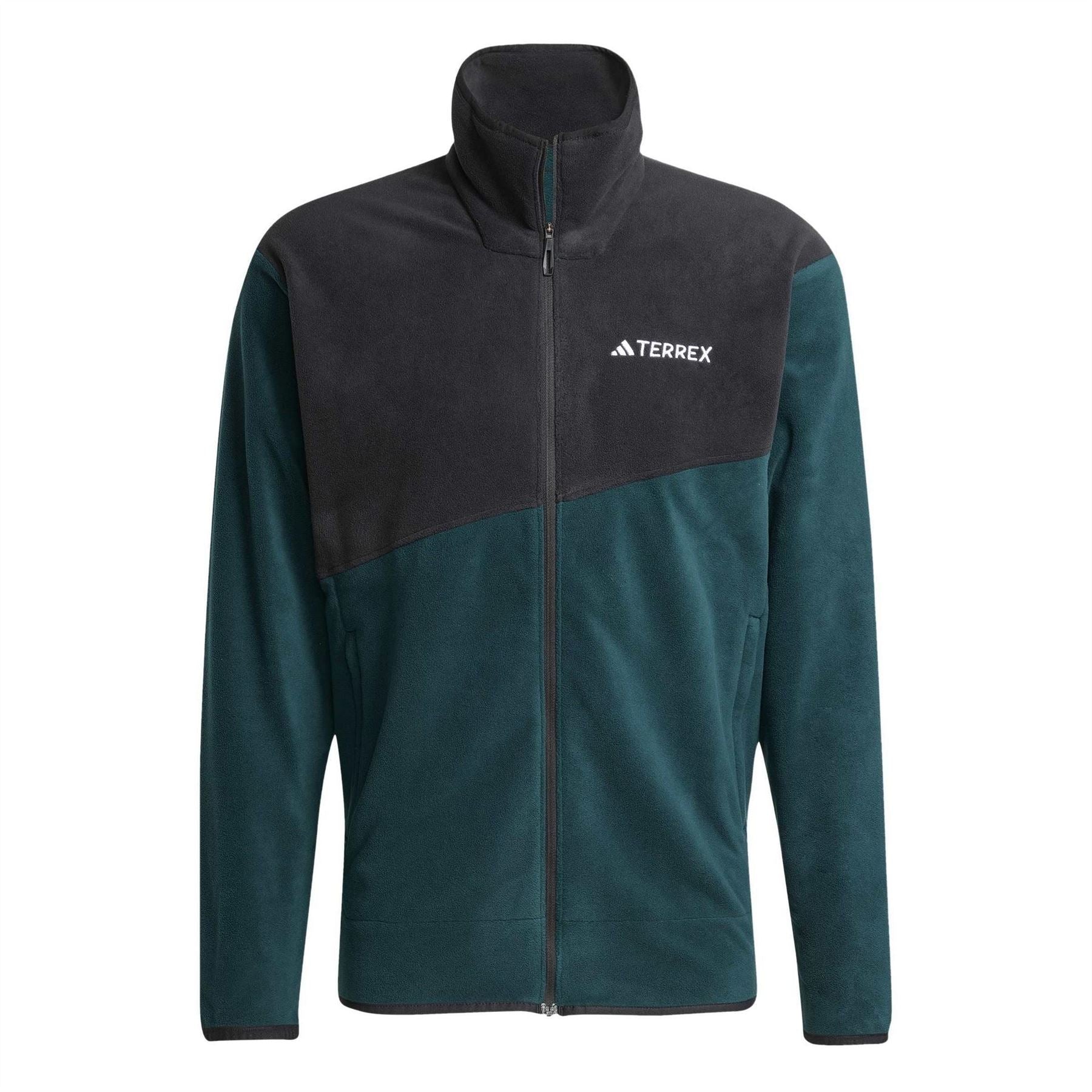 adidas Colour Block Full Zipper Zip Neck Bound Cuff Jacket