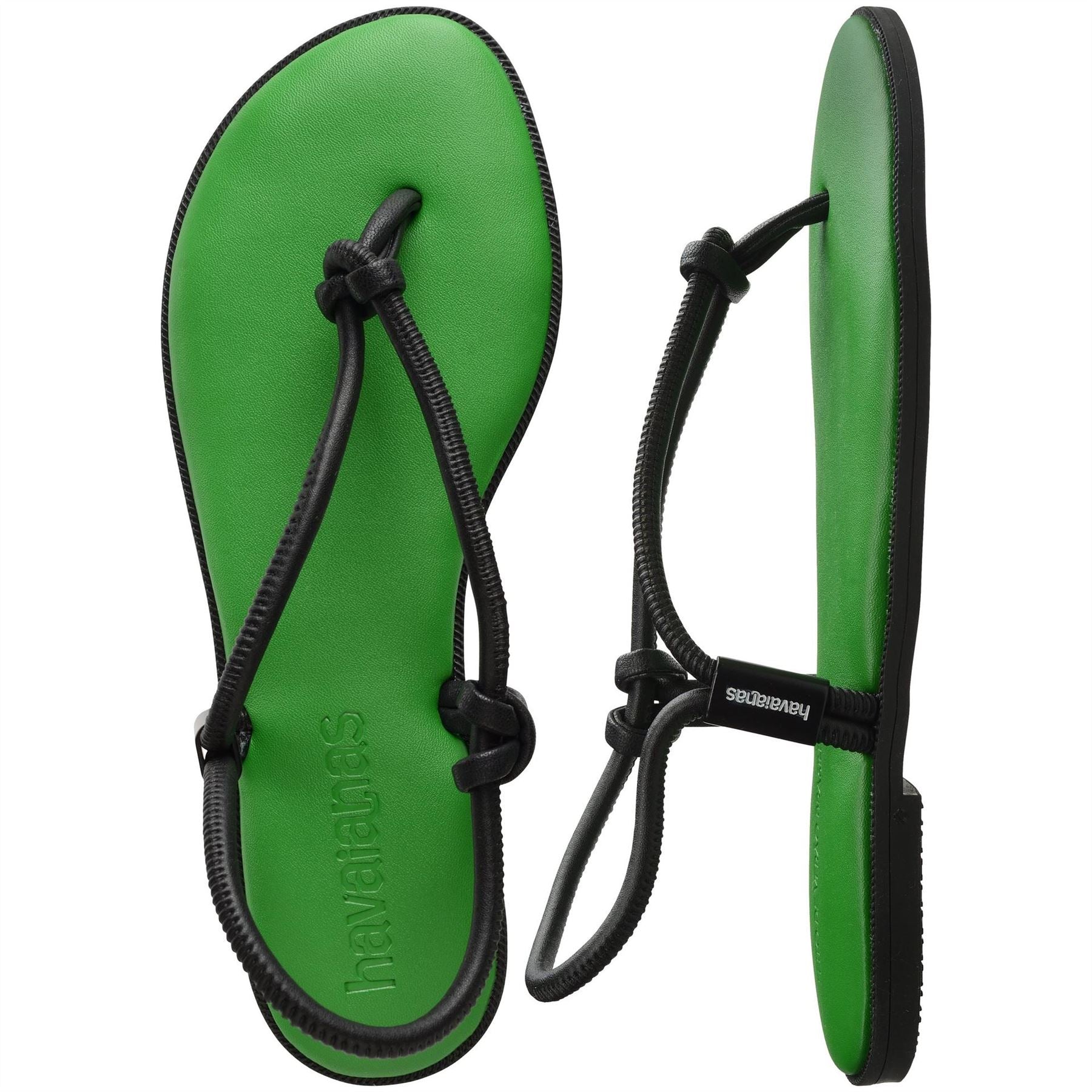 Havaianas Una Solid Patterned Toe Post Flat Sandals