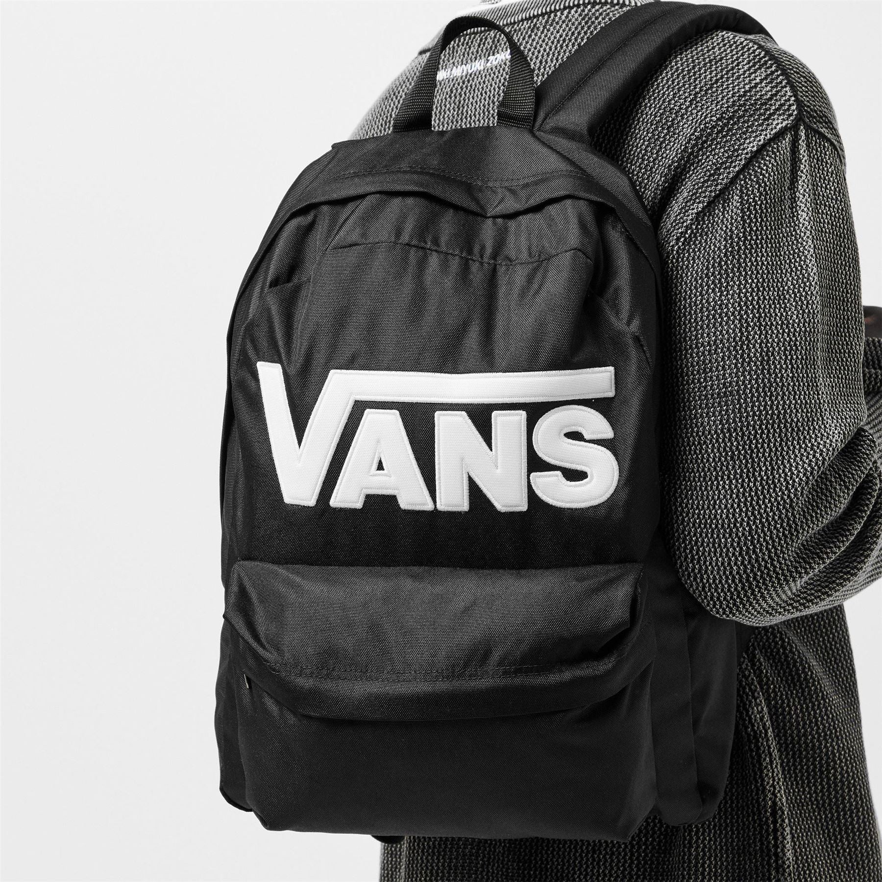 Vans Old Skool Plaid Print Logo Patch Backpack