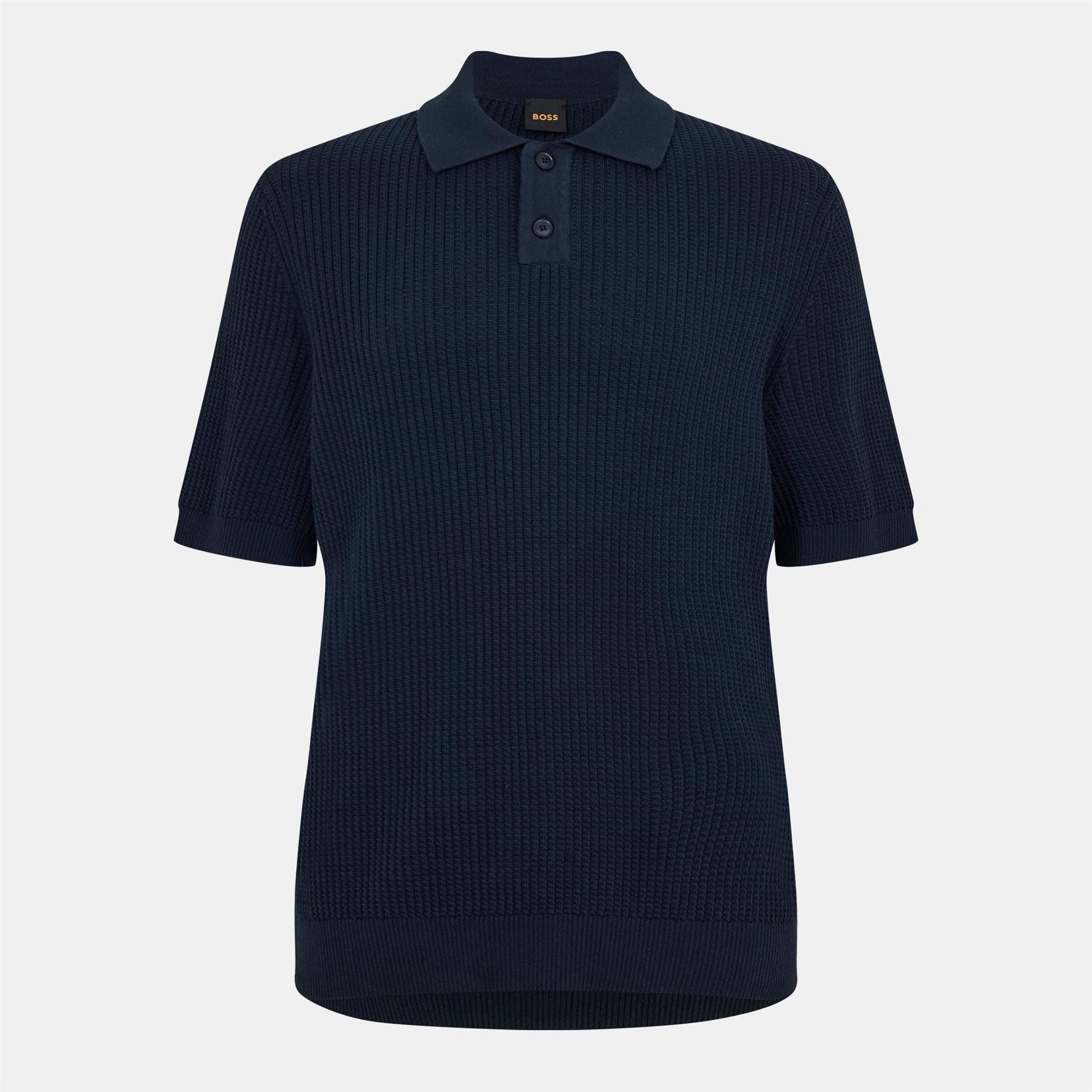 Boss Collared Neck Short Sleeve Regular Fit Shirt