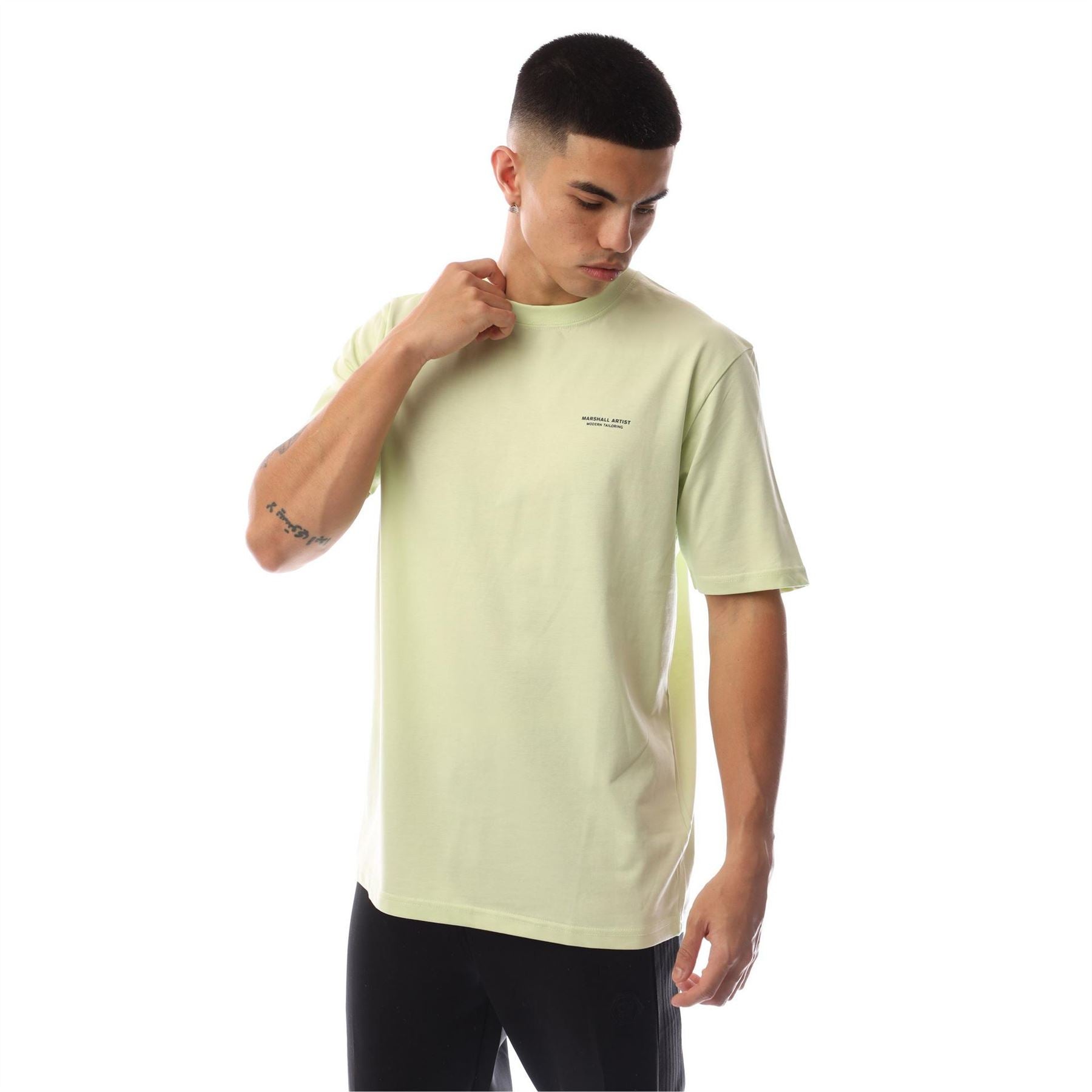 Marshall Artist Chevron Box Crew Neck Short Sleeve Jersey T-Shirt