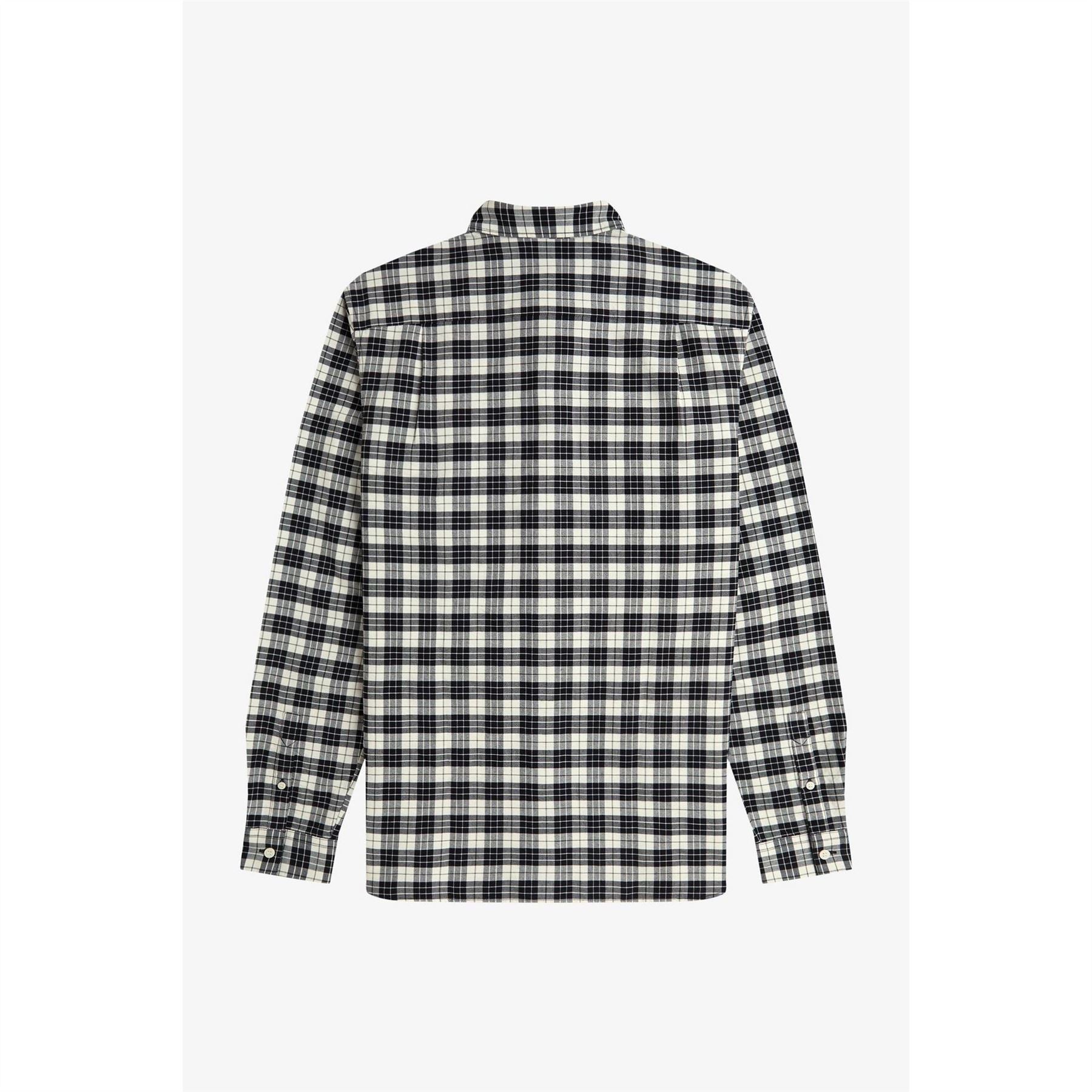 Fred Perry Tartan Long Sleeve Oxford Shirt