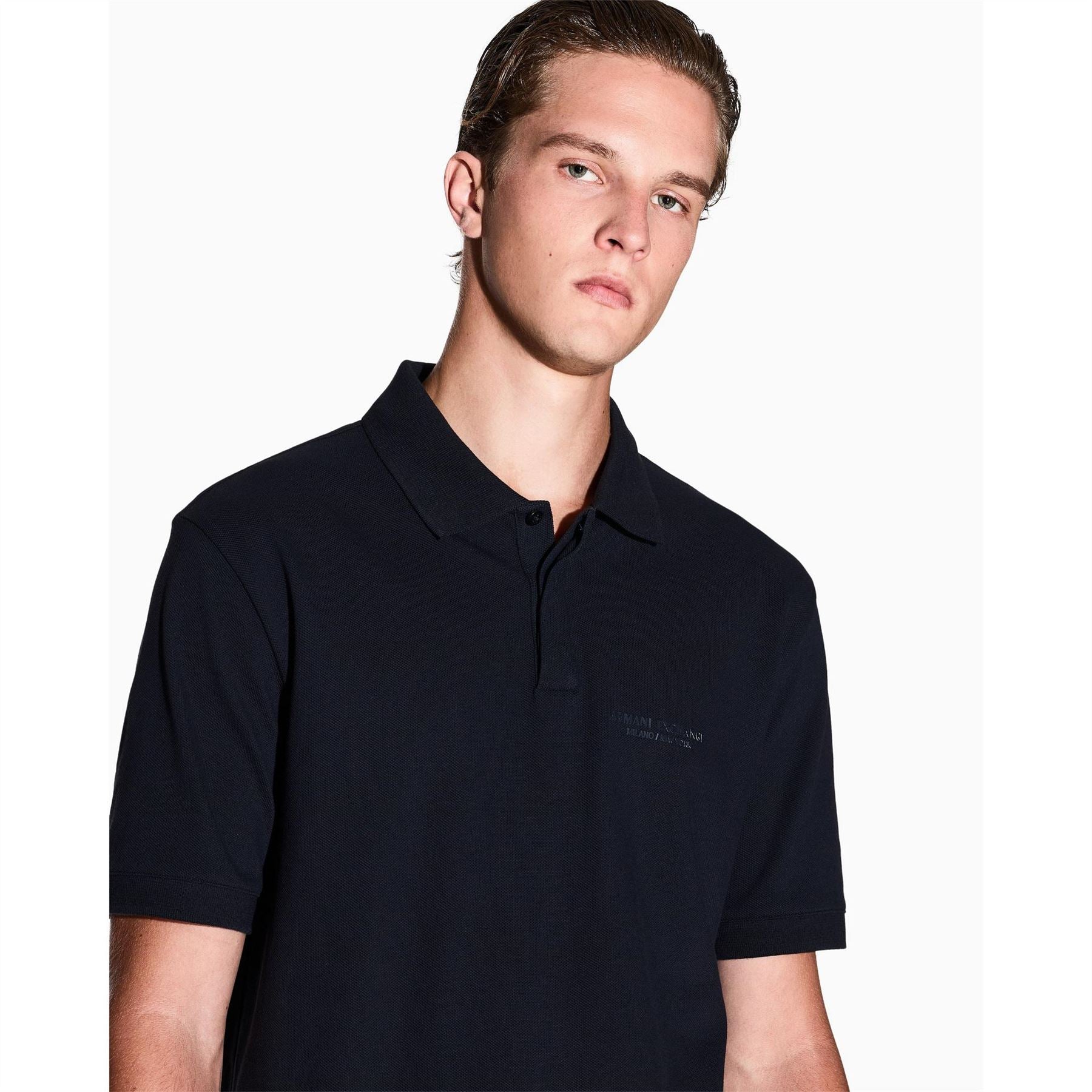 Armani Exchange Short Sleeve Polo Shirt