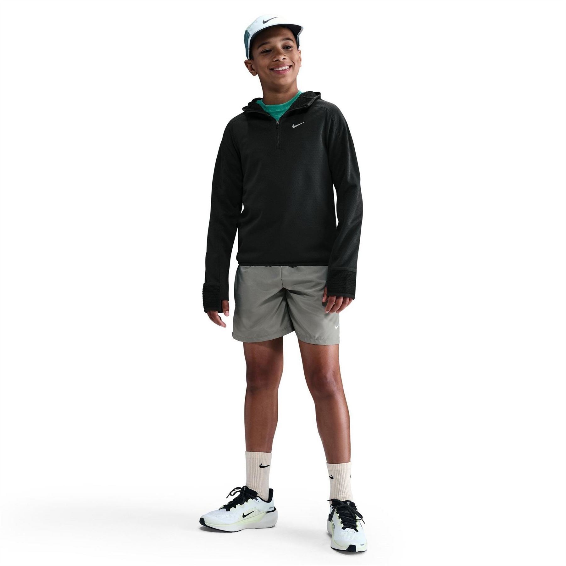 Nike Zip Neck Raglan Sleeve Sweatshirt