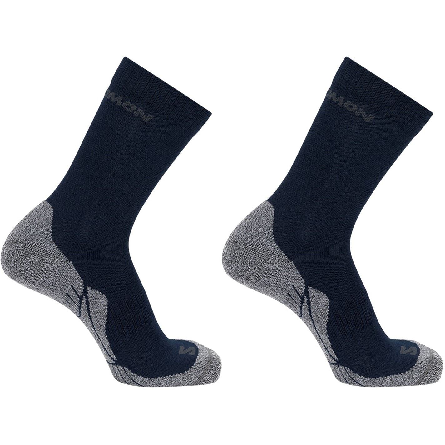 Salomon Crew 2 Pack Walking Socks Mens