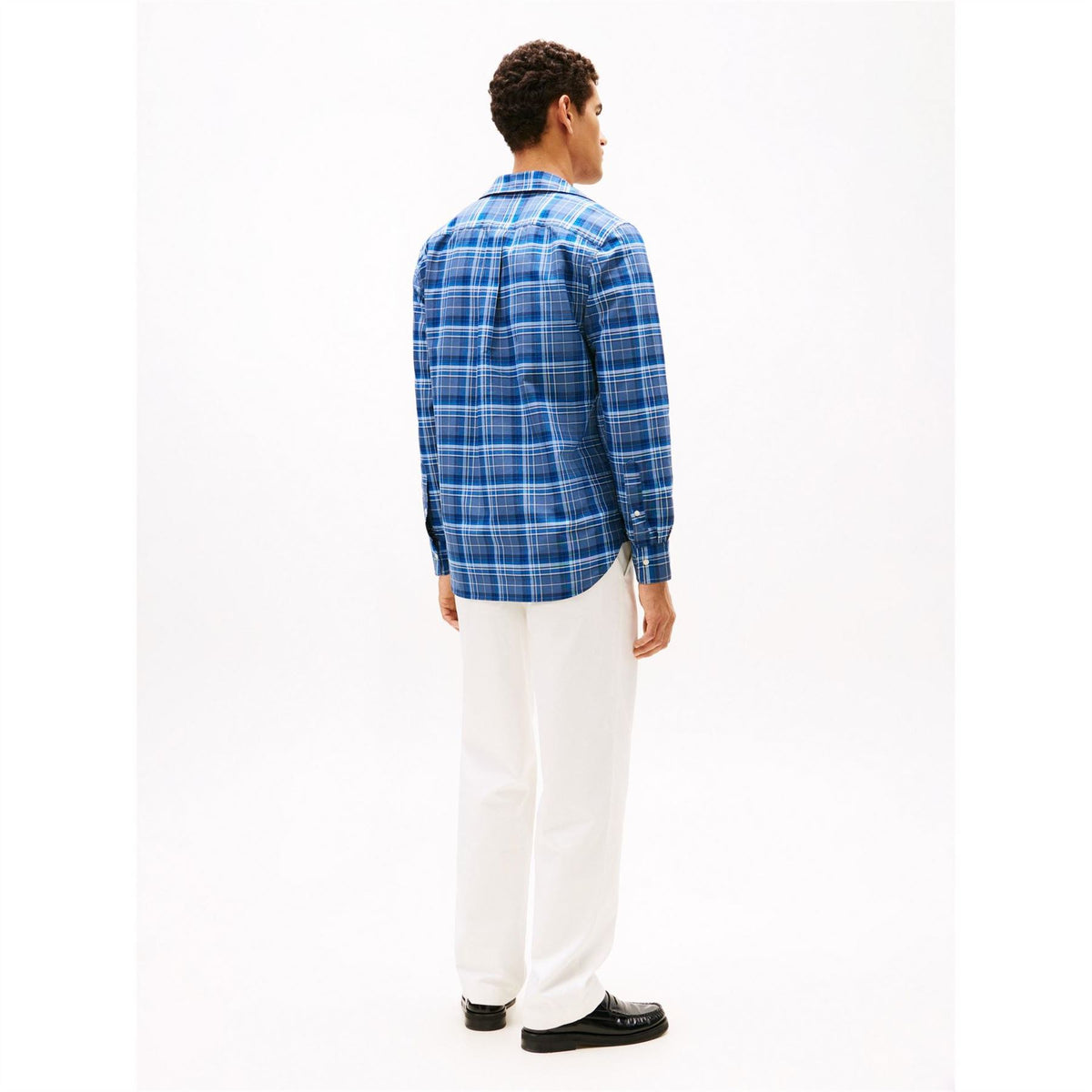 Tommy Hilfiger Oxford Check Button Down Collar Long Sleeve Shirt