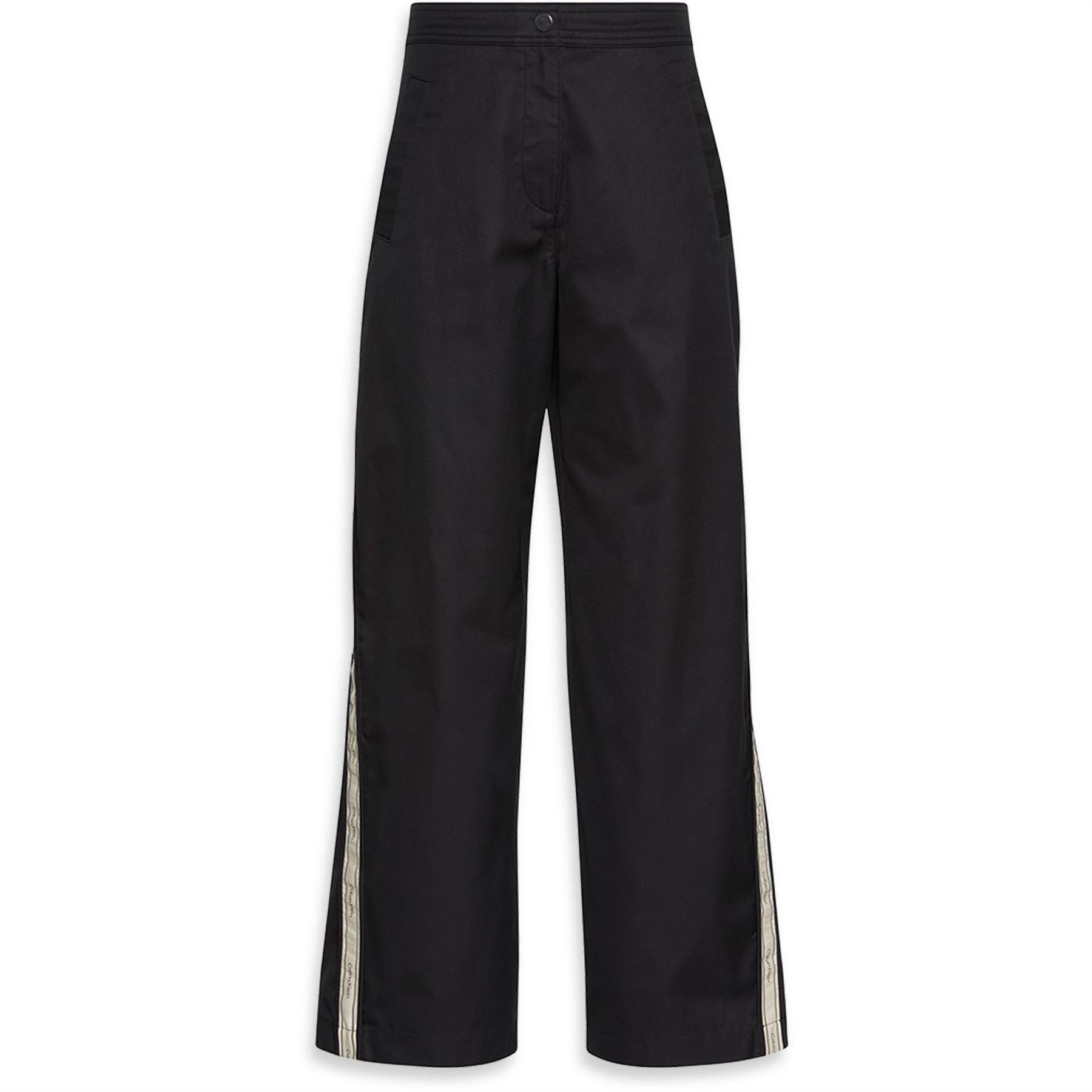 Calvin Klein Jeans Wide Leg Solid Patterned Trousers