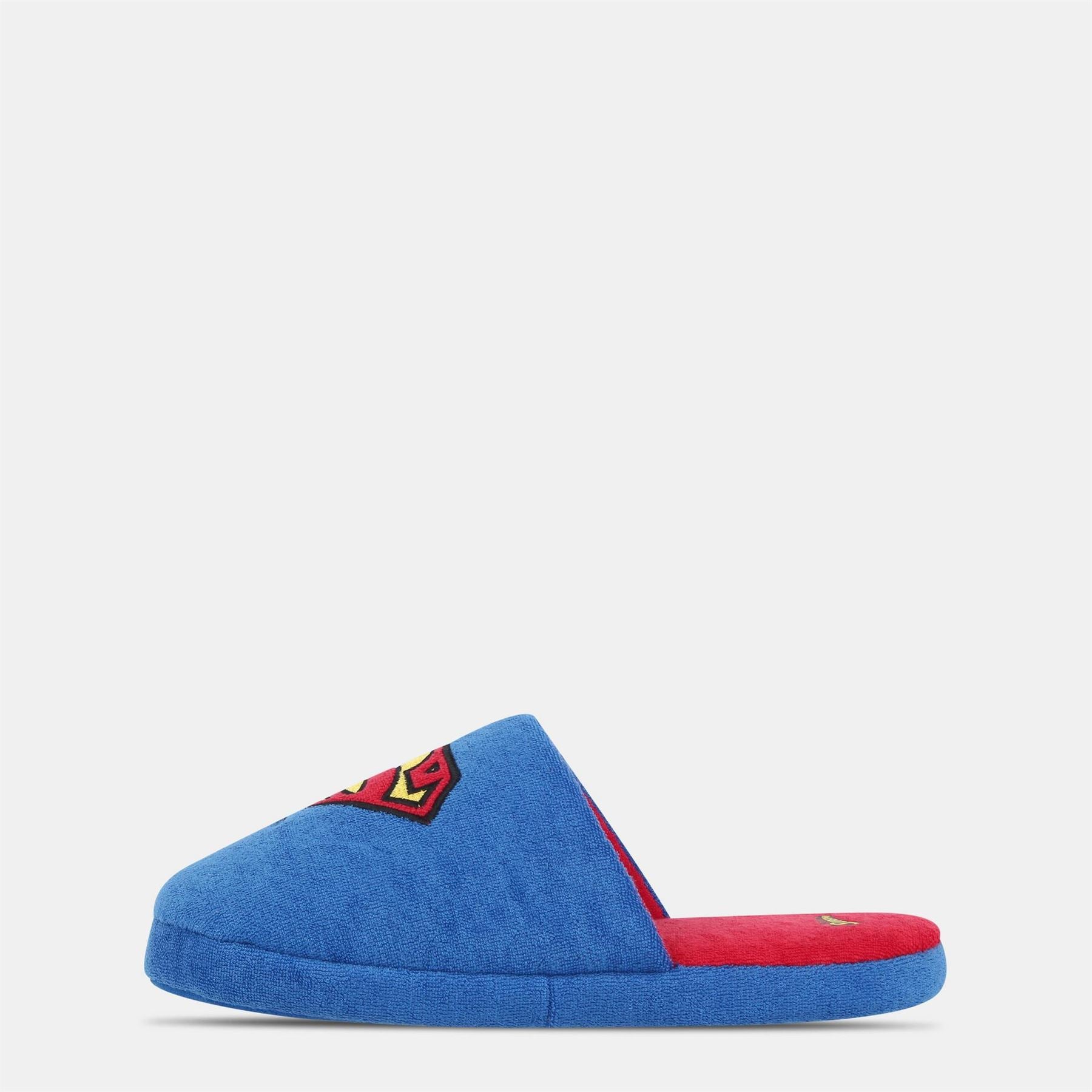 Character Super Man Graphic Closed Toe Mules