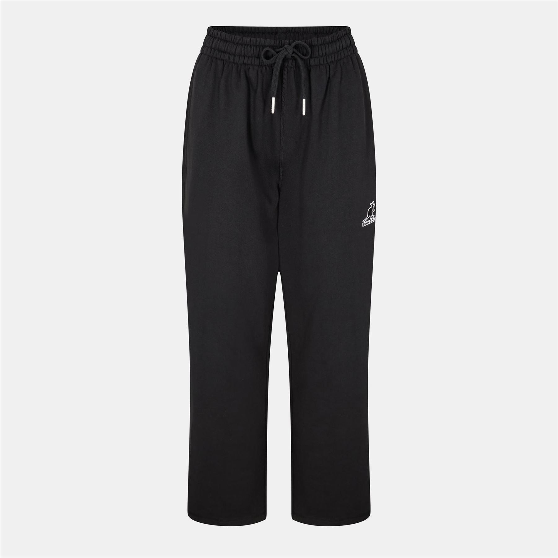 Kangol Wide Leg Closed Hem Jersey Joggers