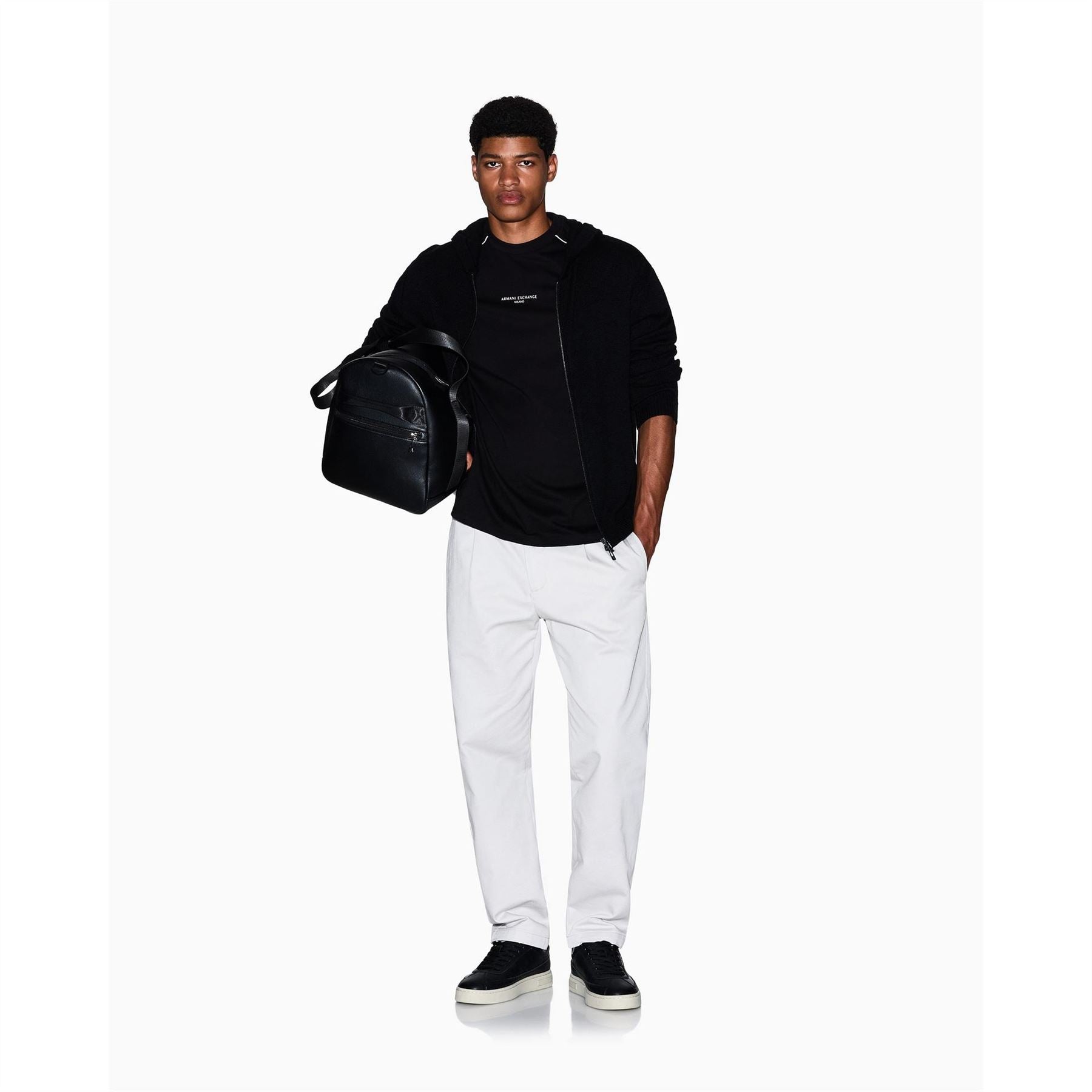 Armani Exchange Exchange Crew Neck Short Sleeve Jersey Sweater