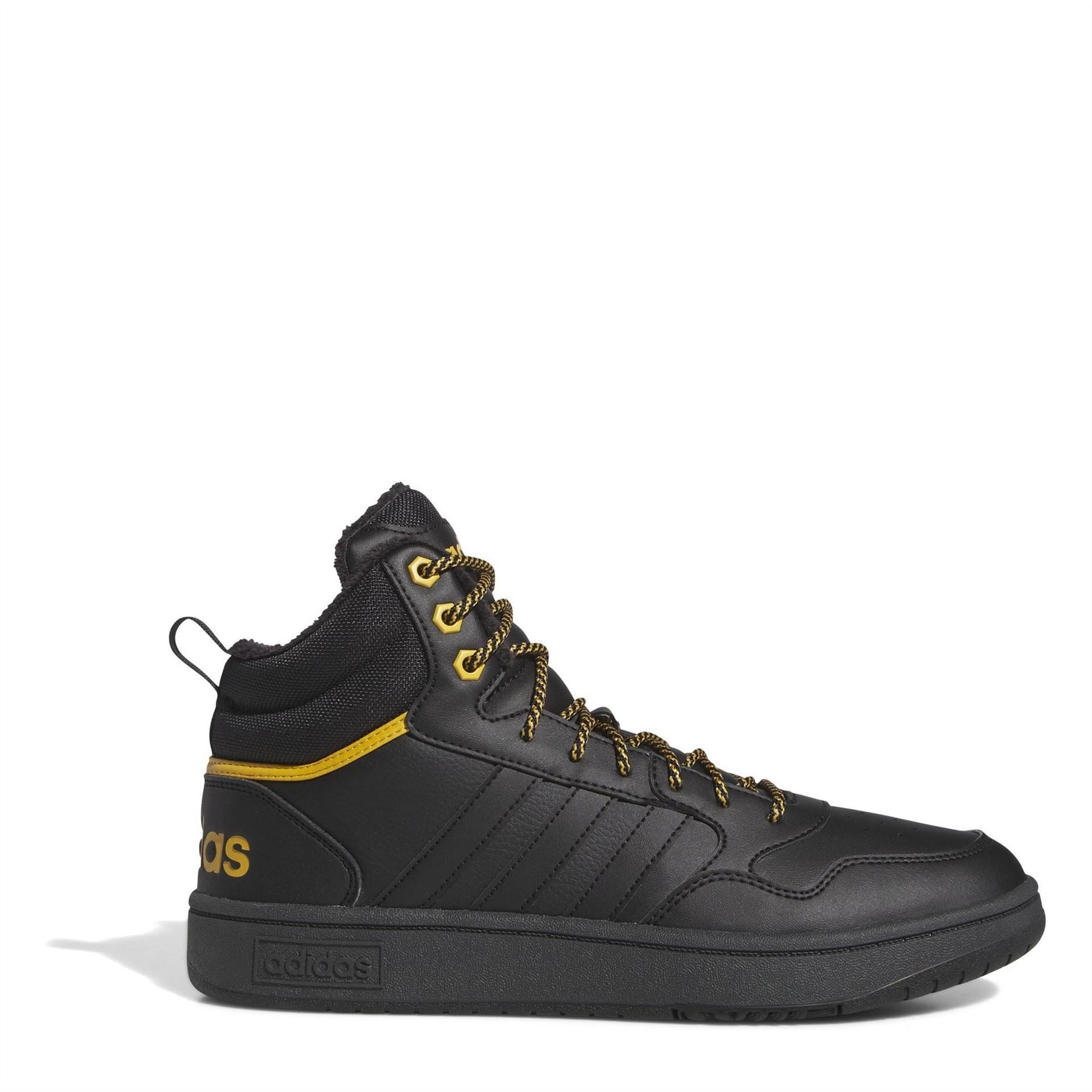 adidas Mens 3.0 Mid Lifestyle Basketball Classic Fur Lining Winterized Shoes