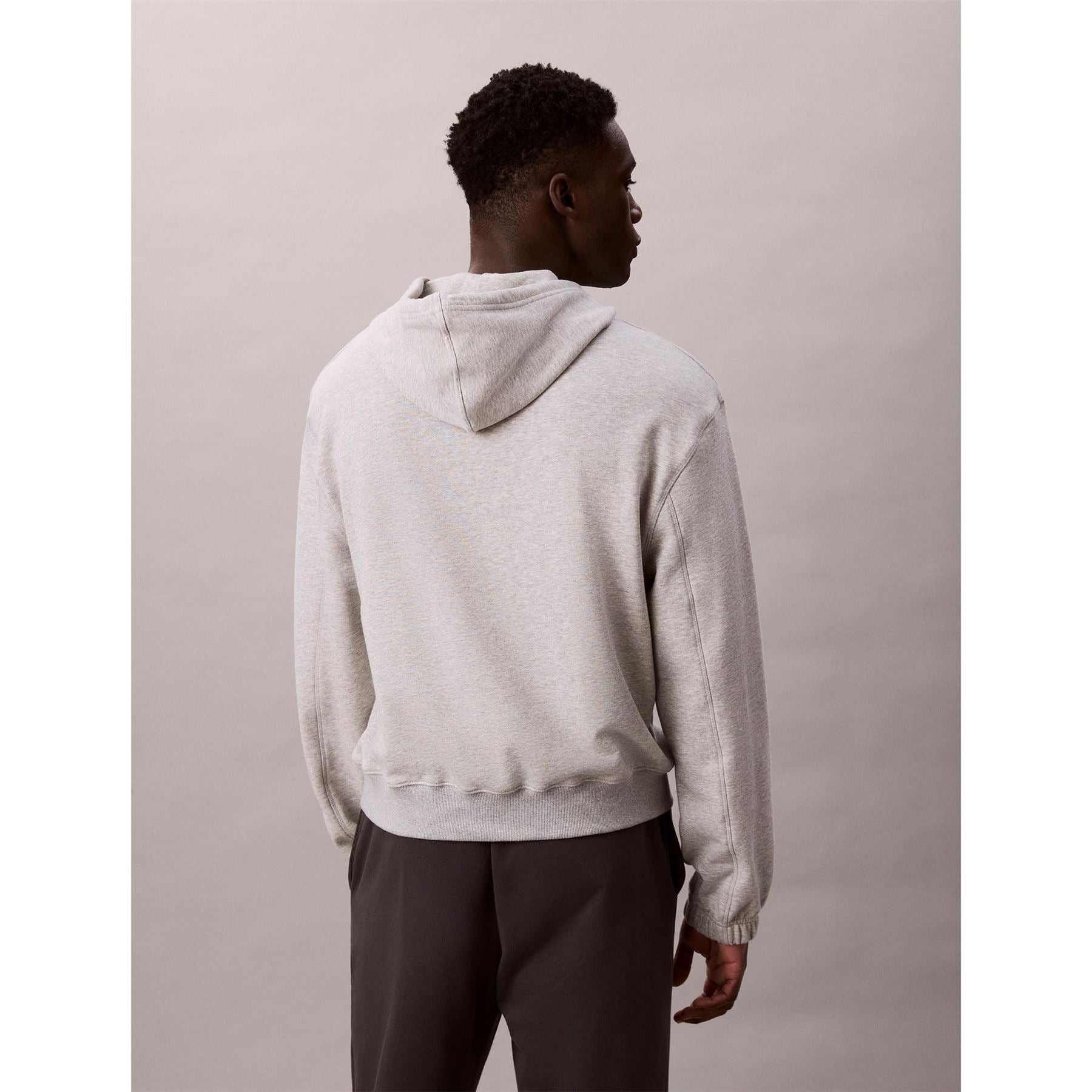 Calvin Klein Logo Print Hooded Neck Long Sleeve Sweatshirt