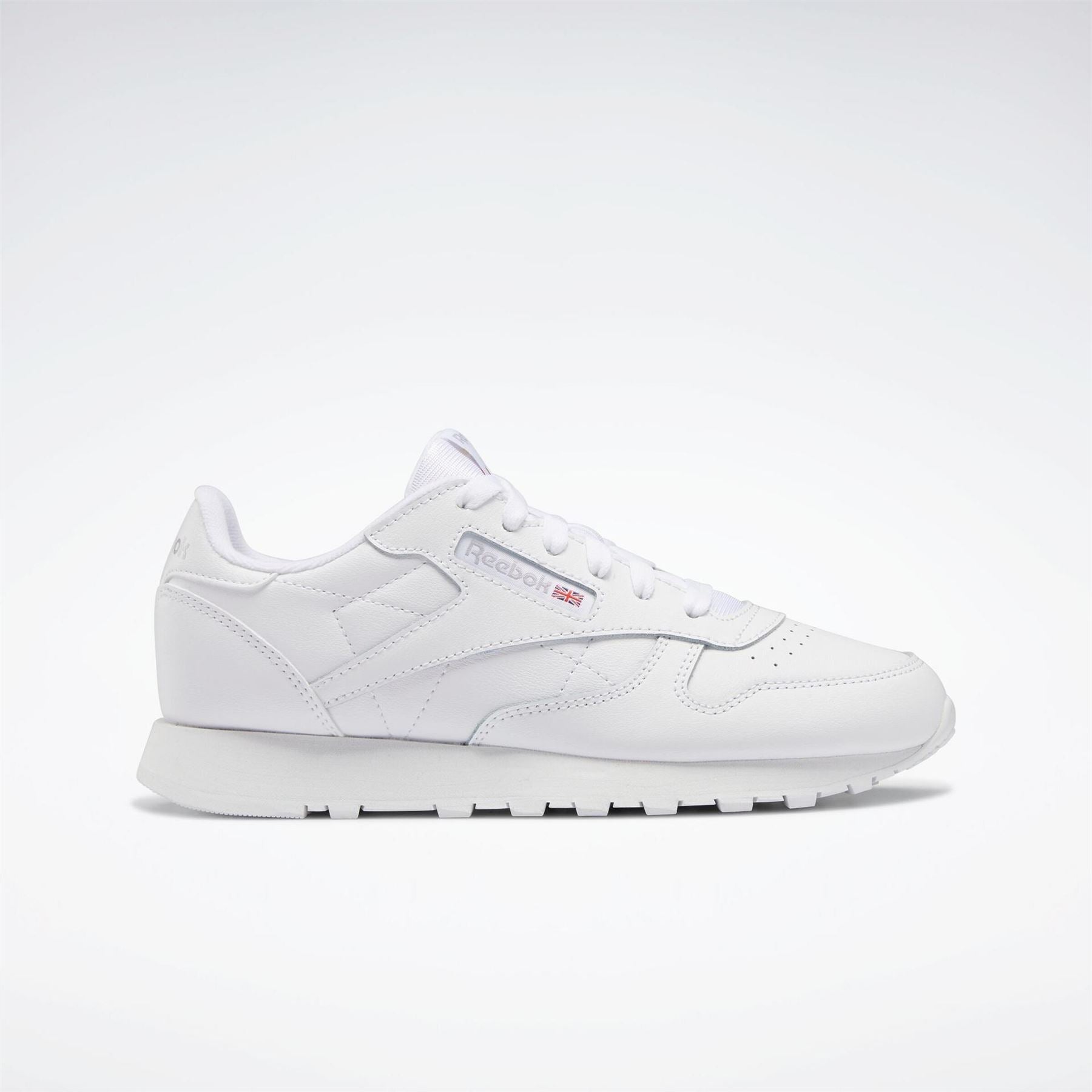 Reebok Cl Lthr Ftwwht Ftwwht Ftwwht Low Top Trainers Boys