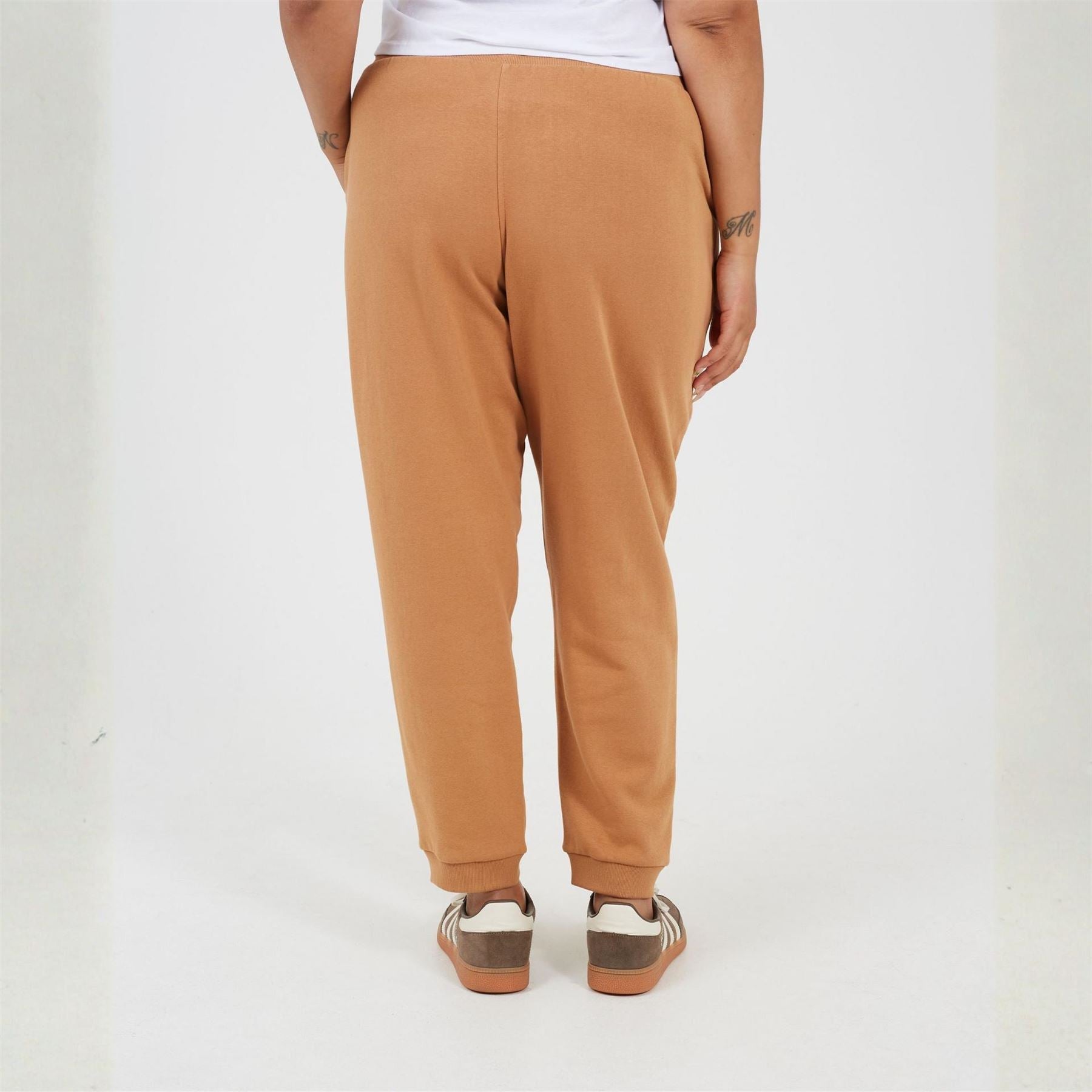 Brave Soul Womens Plus Size Solid Colour Jogging Bottoms