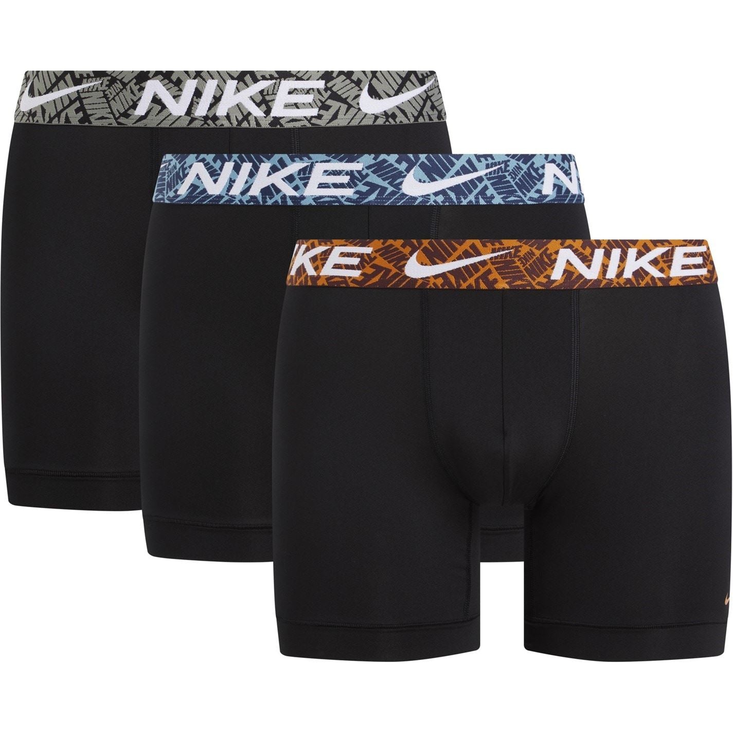 Nike Mens 3 Pack Dri Fit Boxer Shorts