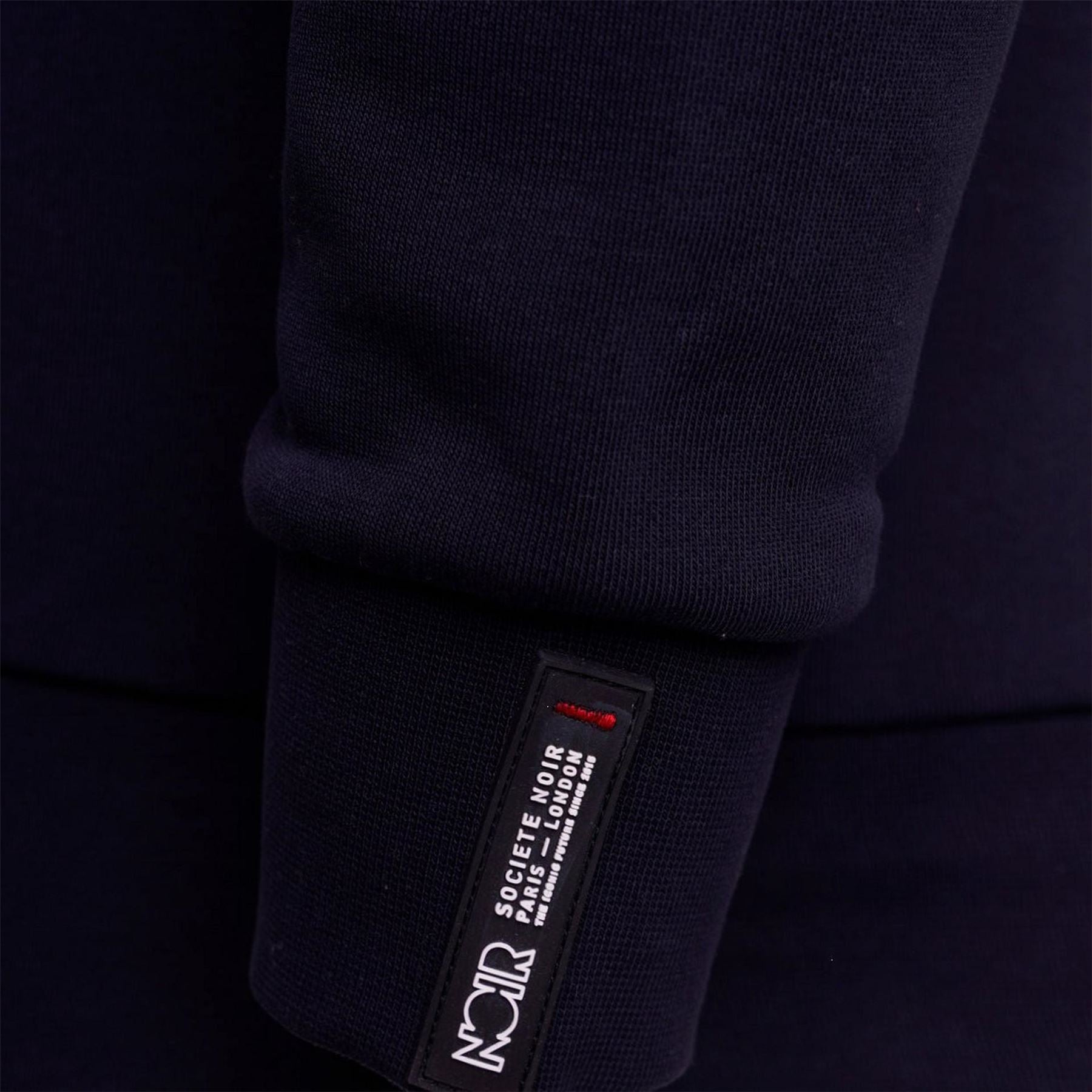 Societe Noir Lavitesse Wordmark Crew Neck Long Sleeve Sweatshirt