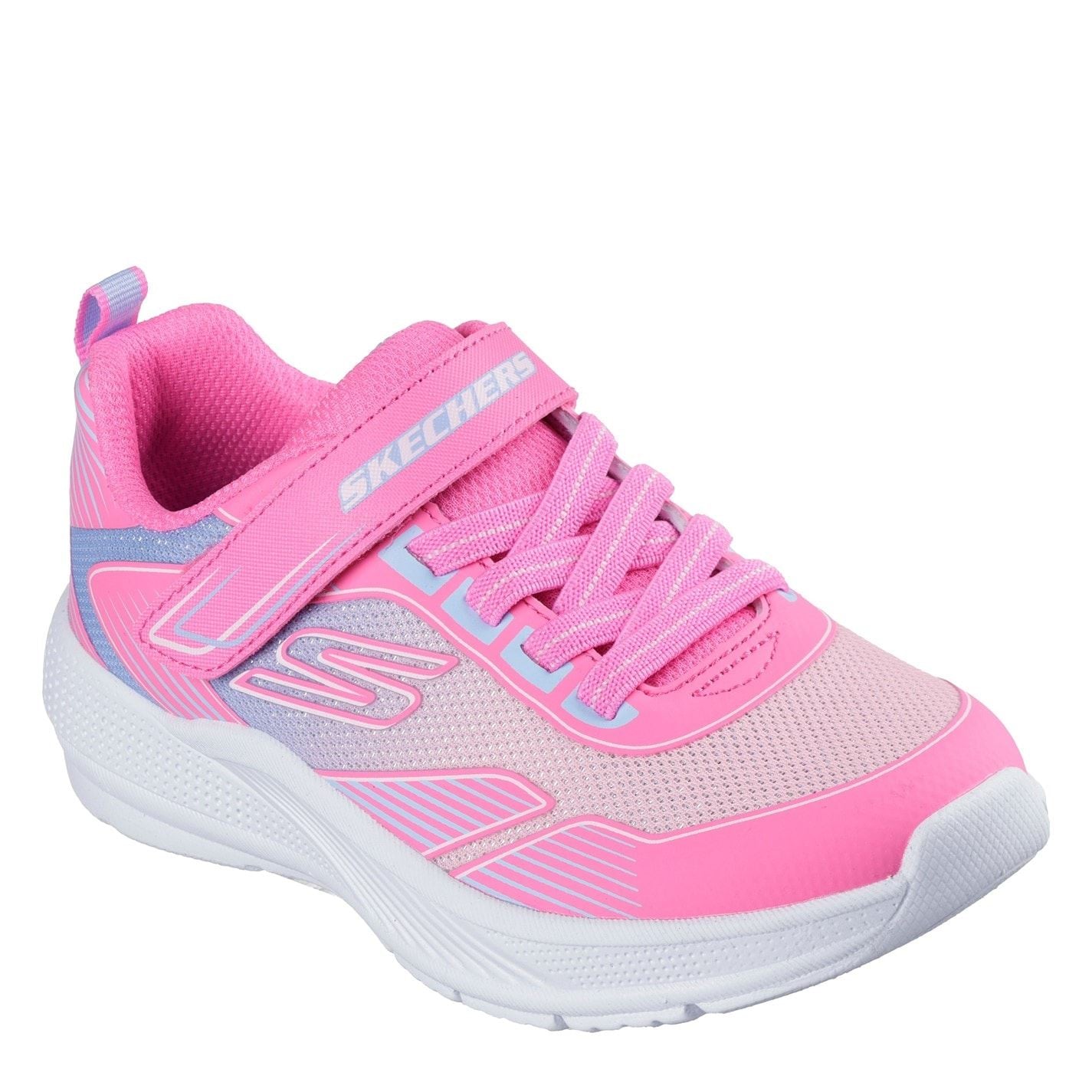 Skechers Gore And Strap Ombre Sparkle Mesh Microspec Runners