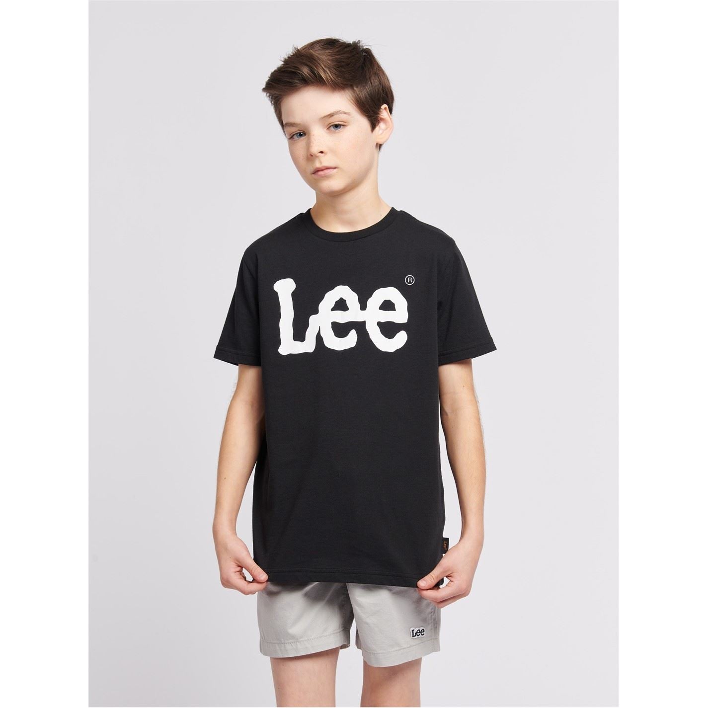Lee Wobbly Lettering Crew Neck T-Shirt