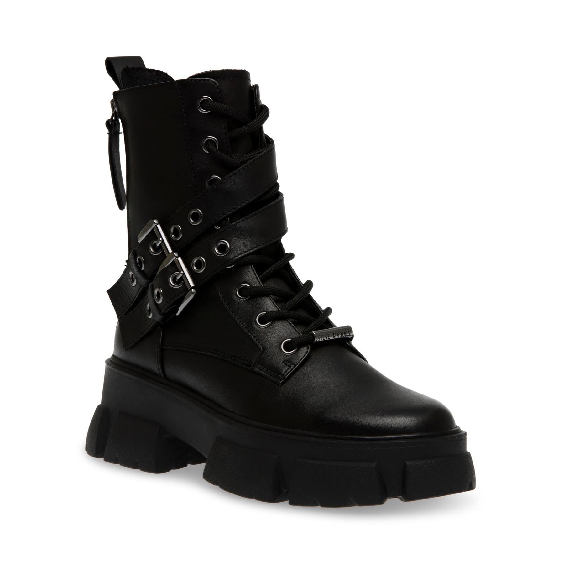 Steve Madden Combat Boots with Chunky Heel
