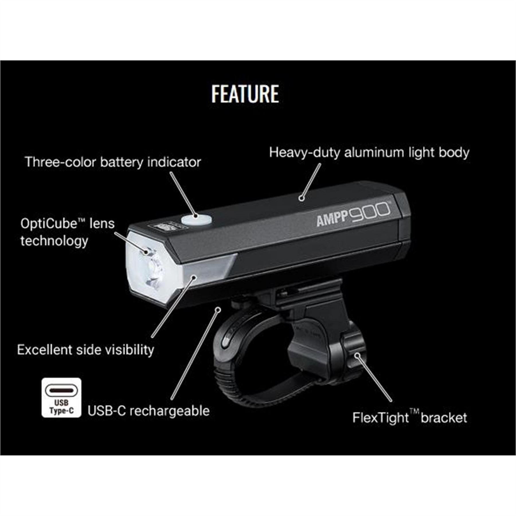Cateye Ampp 900 Front Light