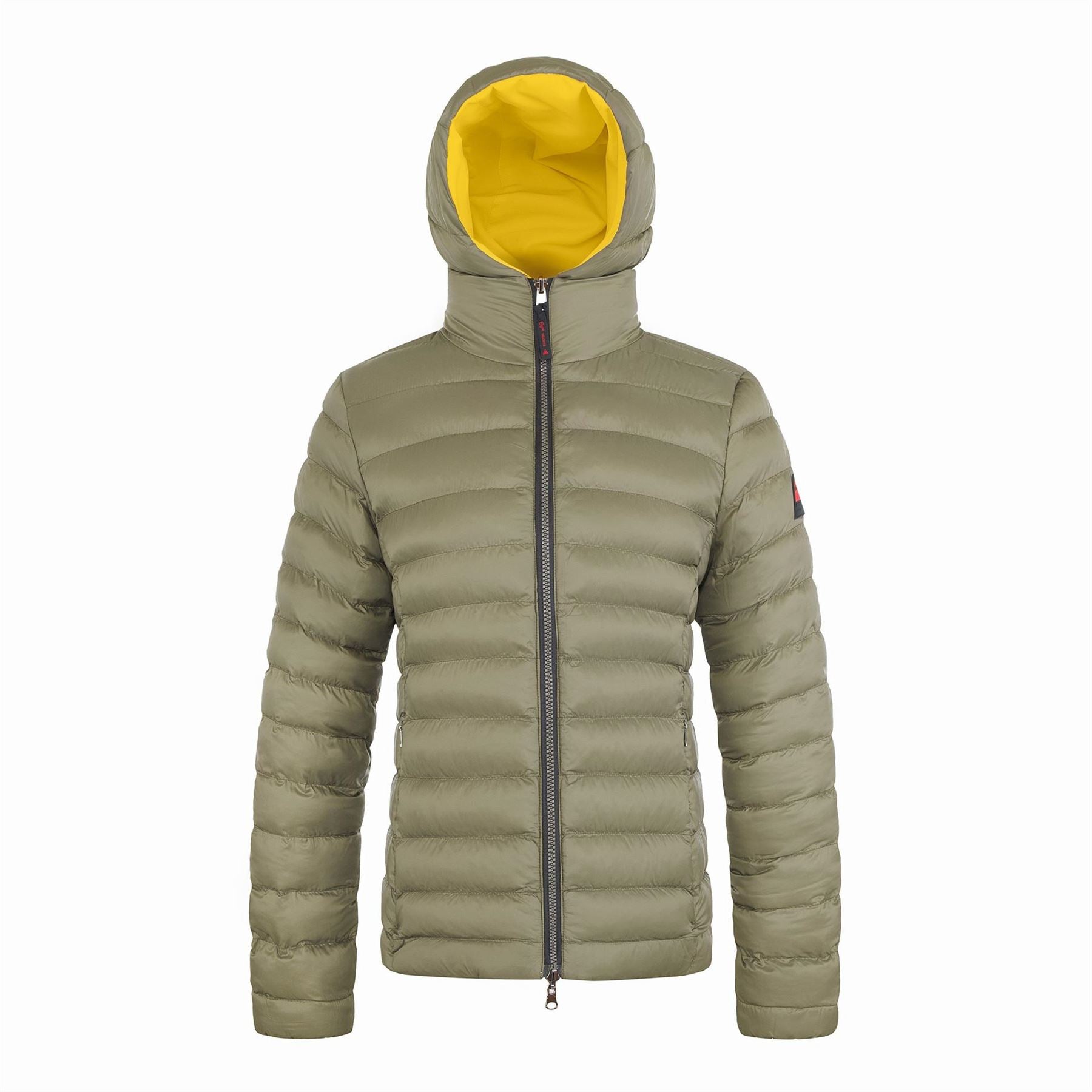 Cape Heights Solid Patterned Hooded Snap Button Puffer Jacket