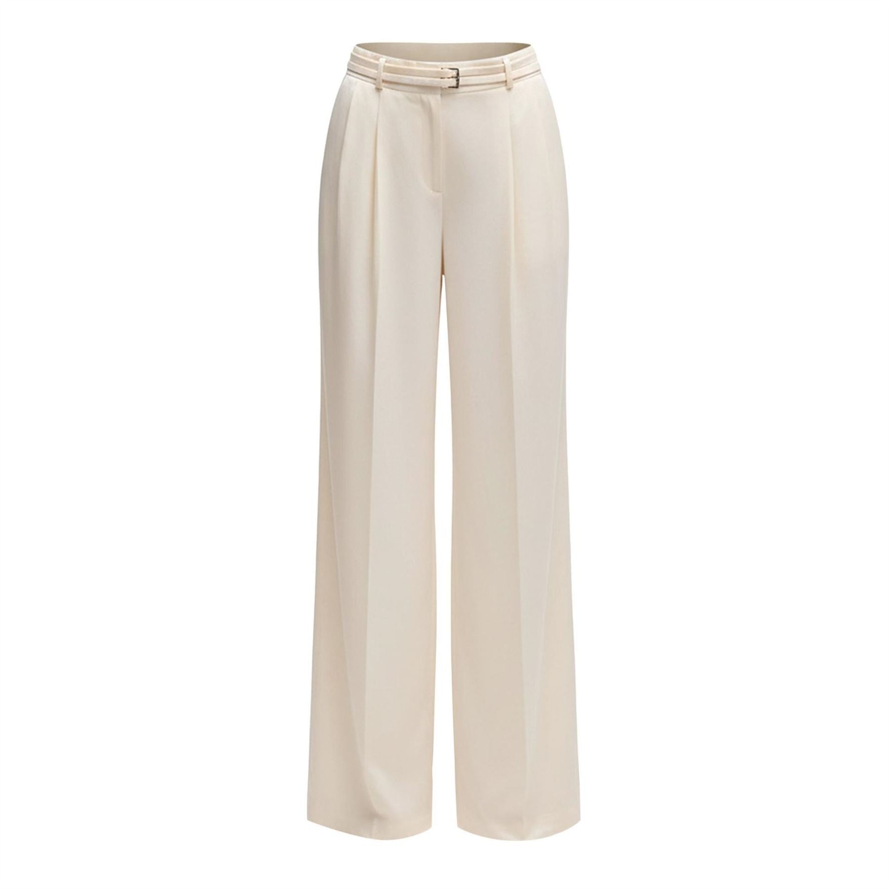 Boss W Relaxed Fit Wide Leg Trousers