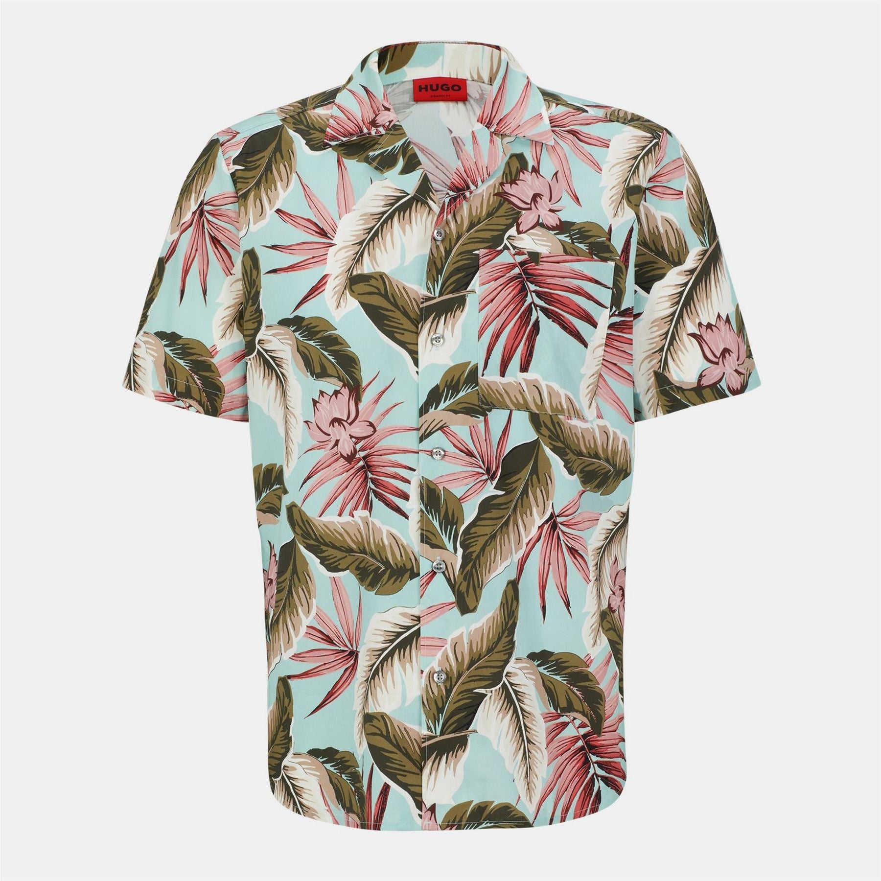Hugo Collared Neck Shirt Collar Short Sleeve Shirt