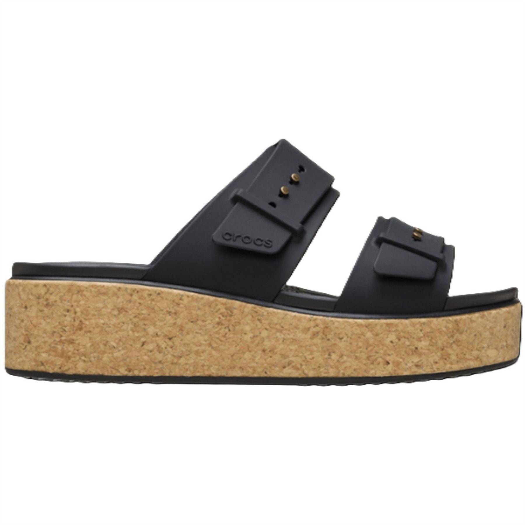 Crocs Brooklyn Cork Shuv Clogs with Perforated Toe