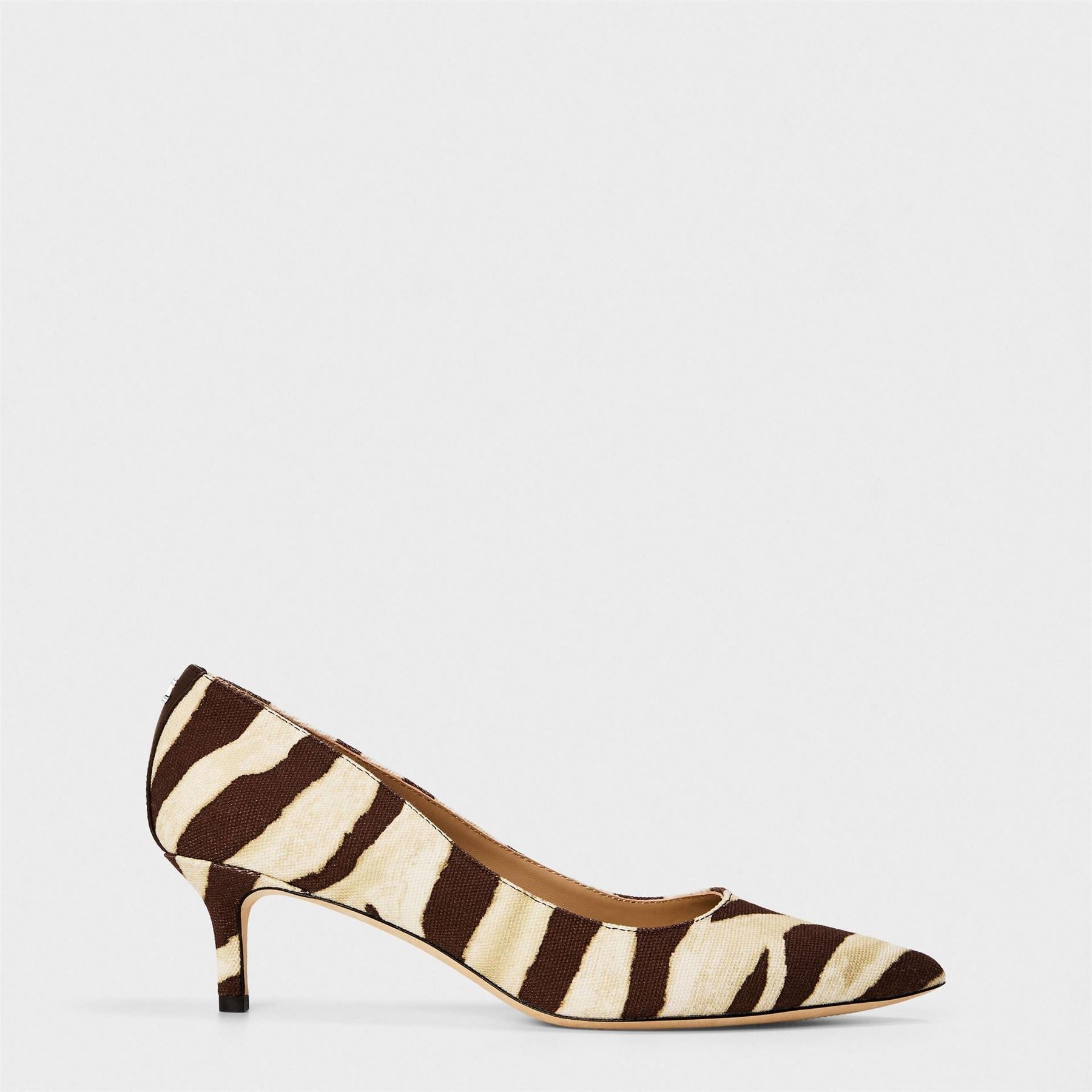 Lauren by Ralph Lauren Adrienne Zebra Patterned Stiletto Heel Pumps