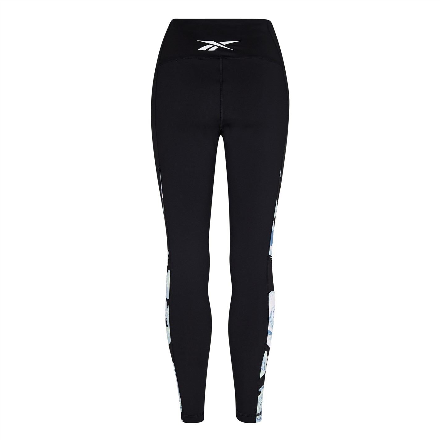 Reebok Womens Yoga Floral Leggings Gym Legging