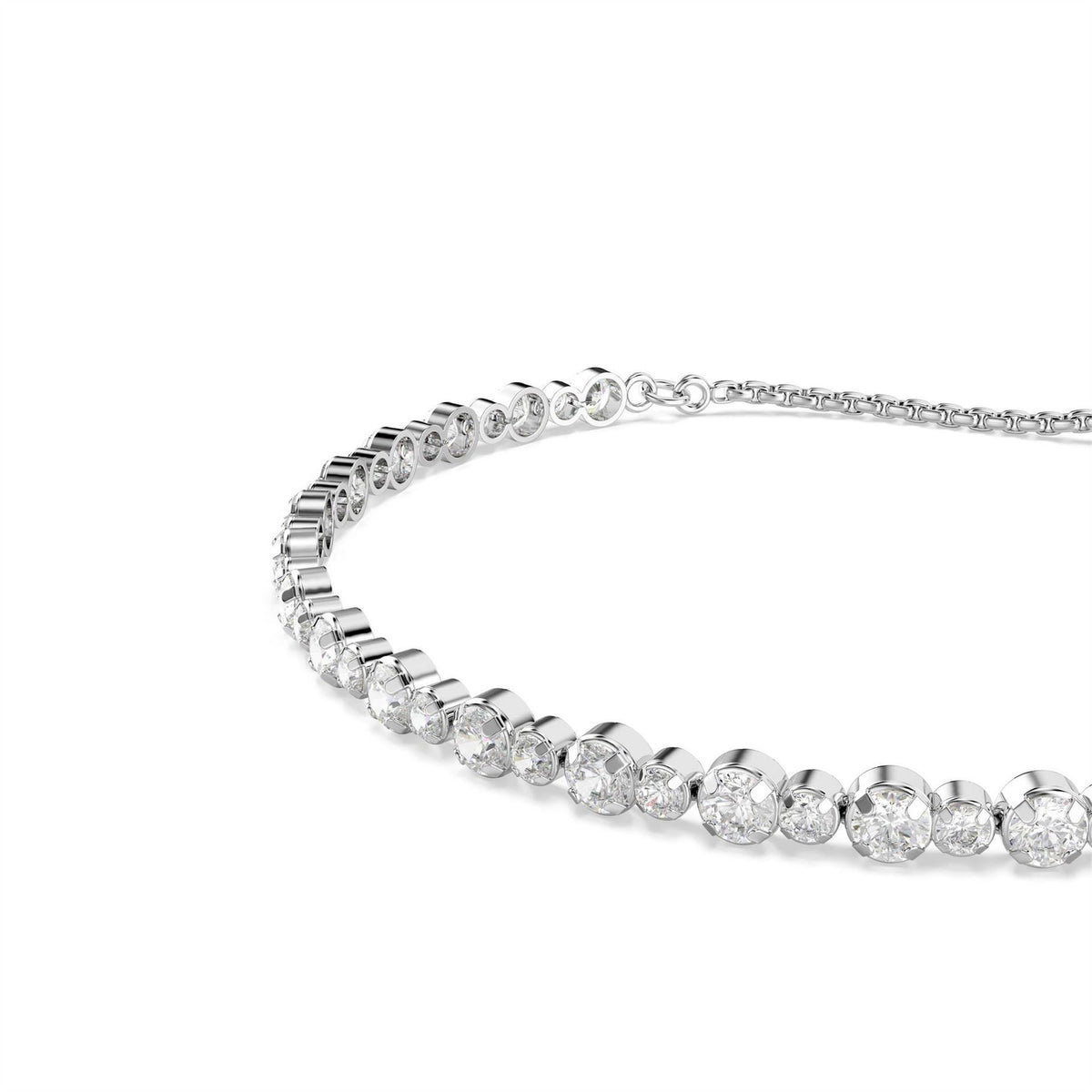 Swarovski Trilogy Triple Row Crystal Tennis Bracelet